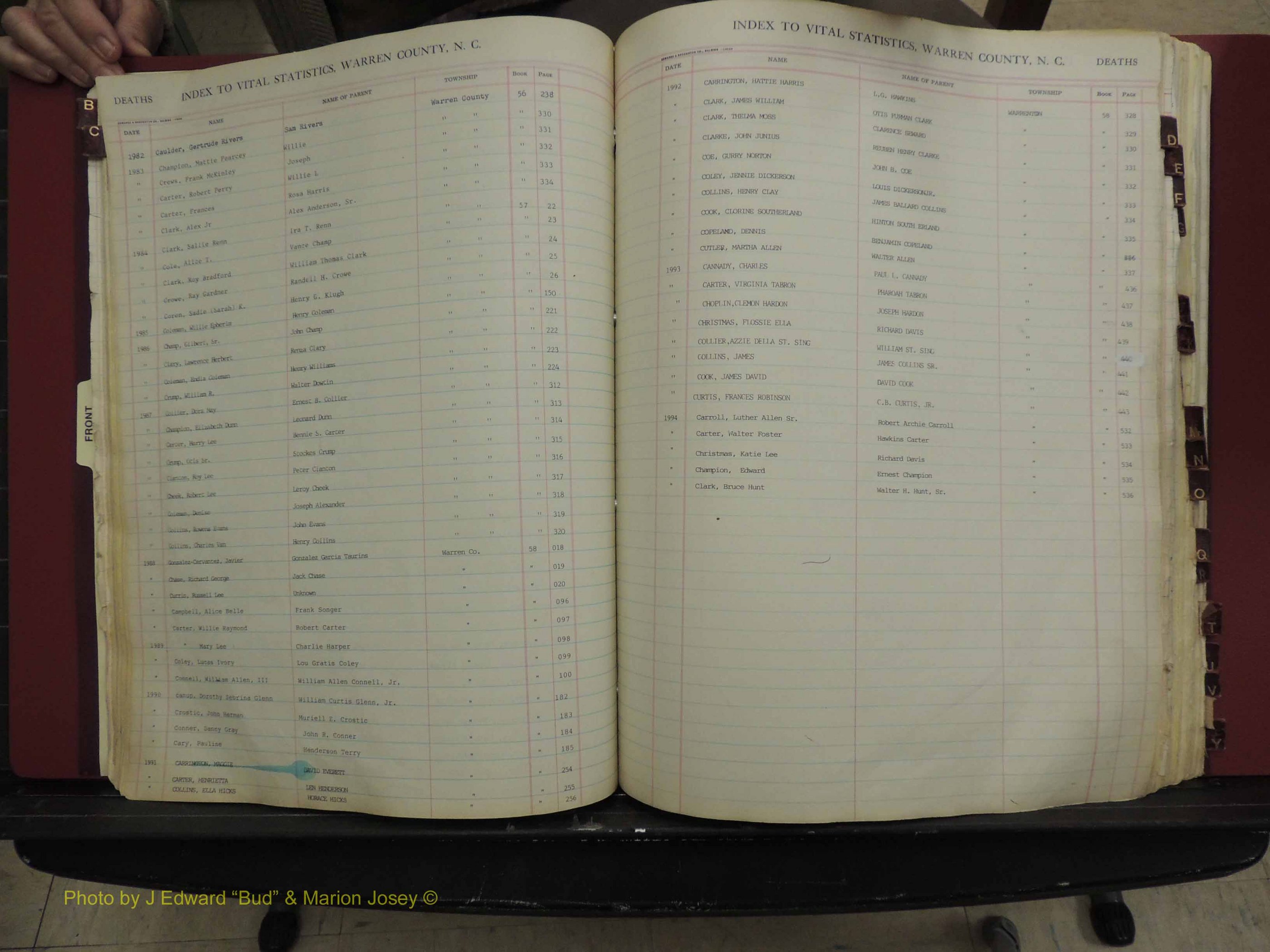 Warren Co, NC, Deaths, A-Z, 1914+ (149).JPG