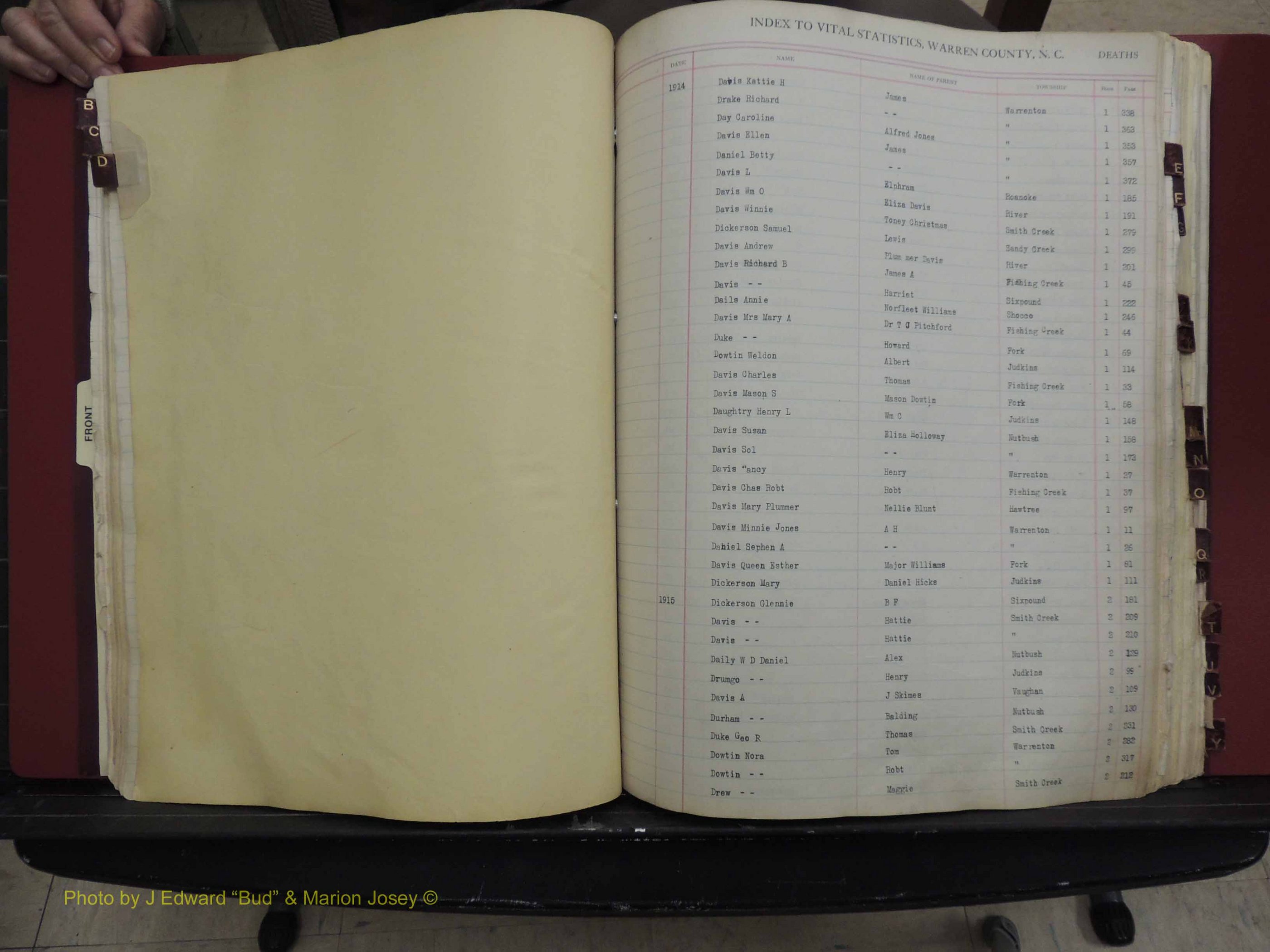 Warren Co, NC, Deaths, A-Z, 1914+ (150).JPG