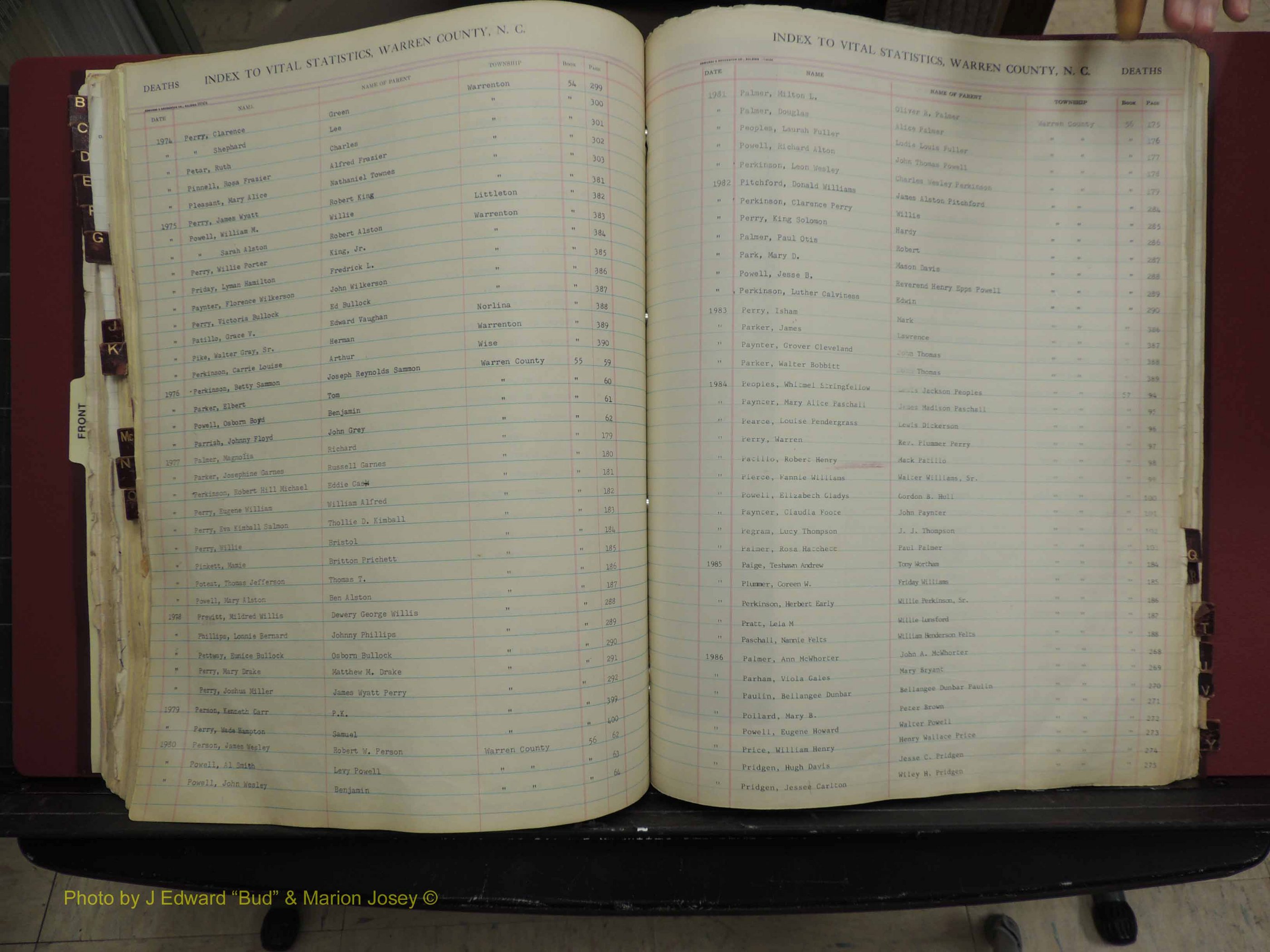 Warren Co, NC, Deaths, A-Z, 1914+ (267).JPG