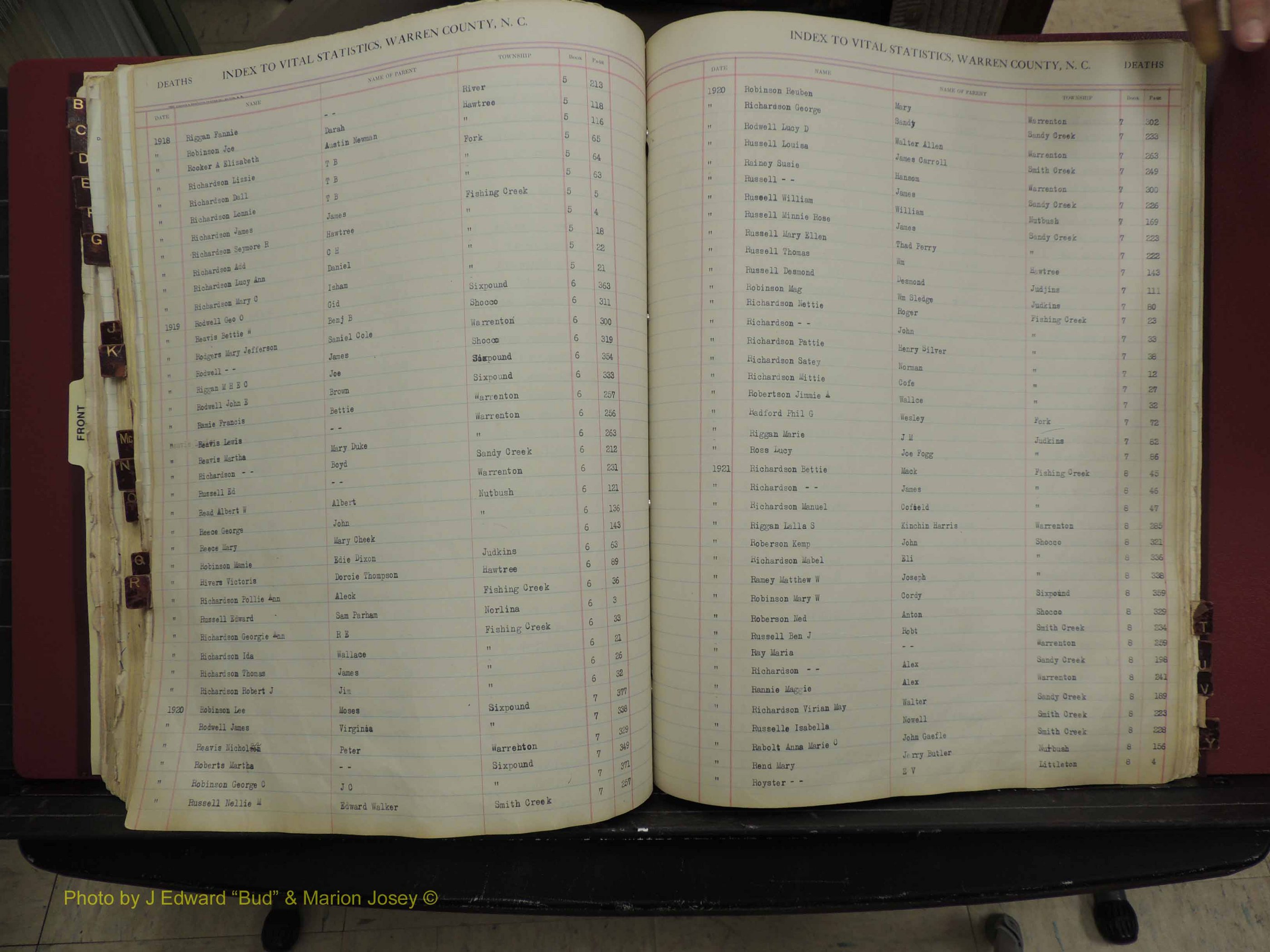 Warren Co, NC, Deaths, A-Z, 1914+ (273).JPG