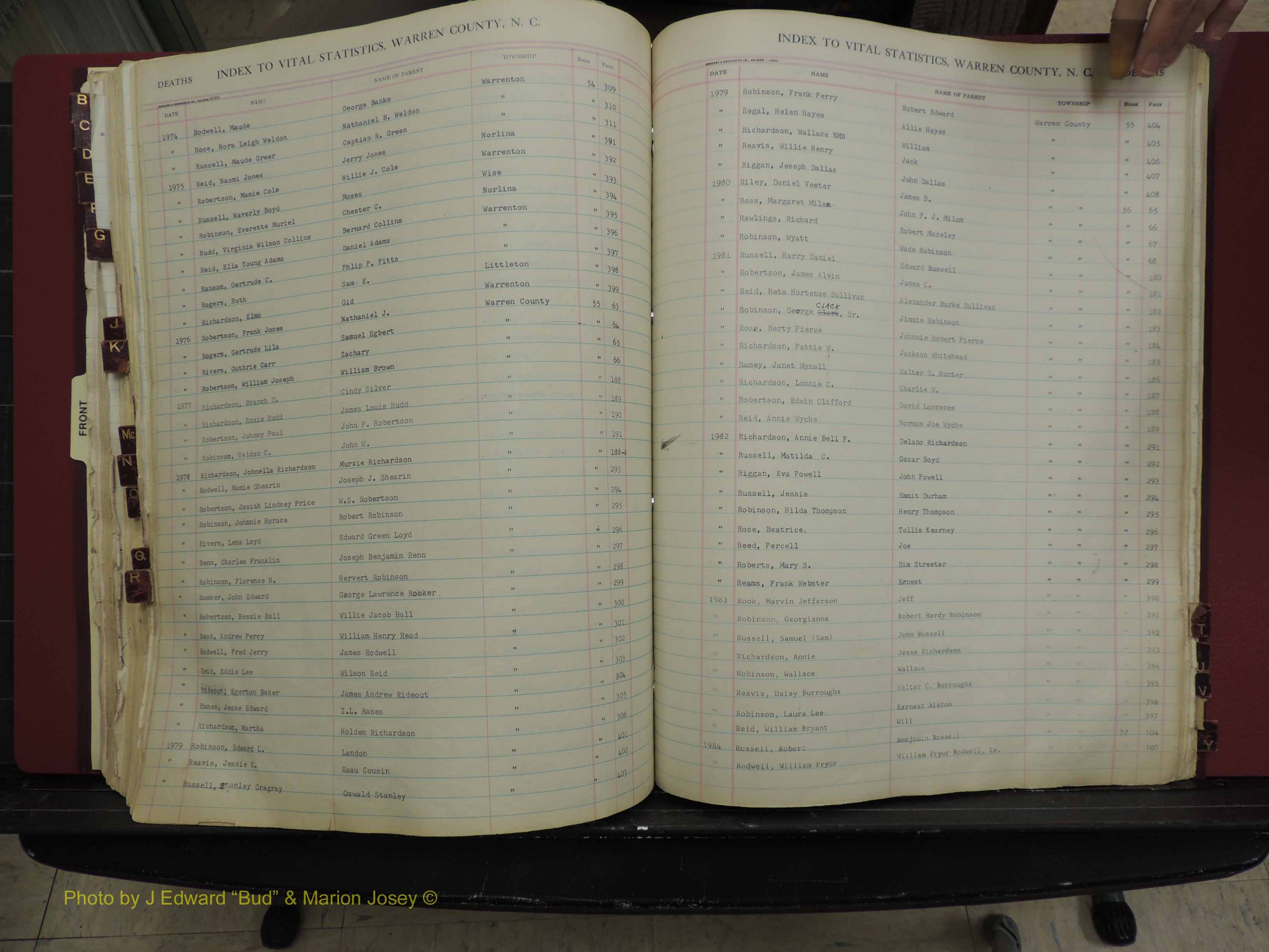 Warren Co, NC, Deaths, A-Z, 1914+ (284).JPG
