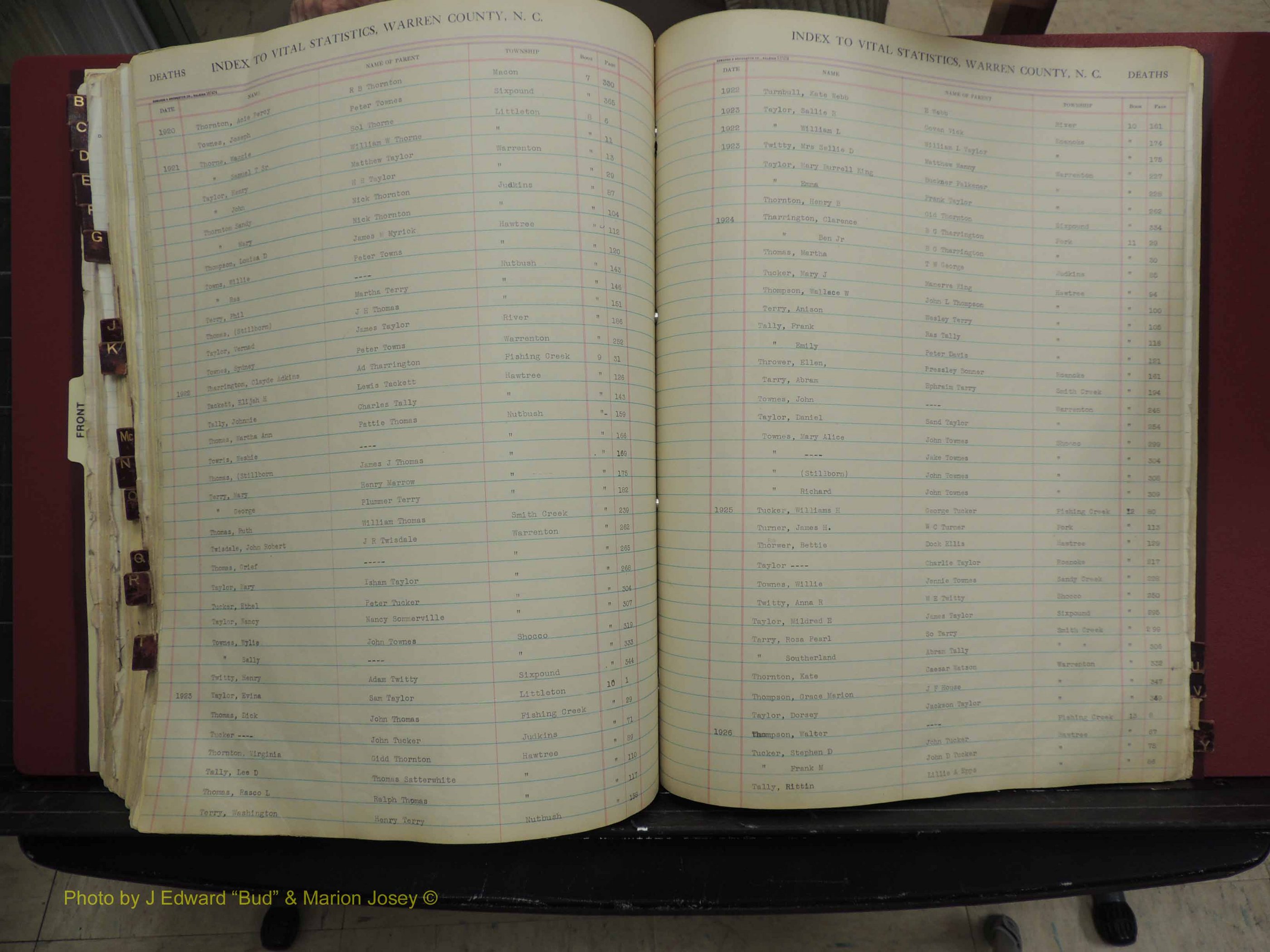 Warren Co, NC, Deaths, A-Z, 1914+ (306).JPG