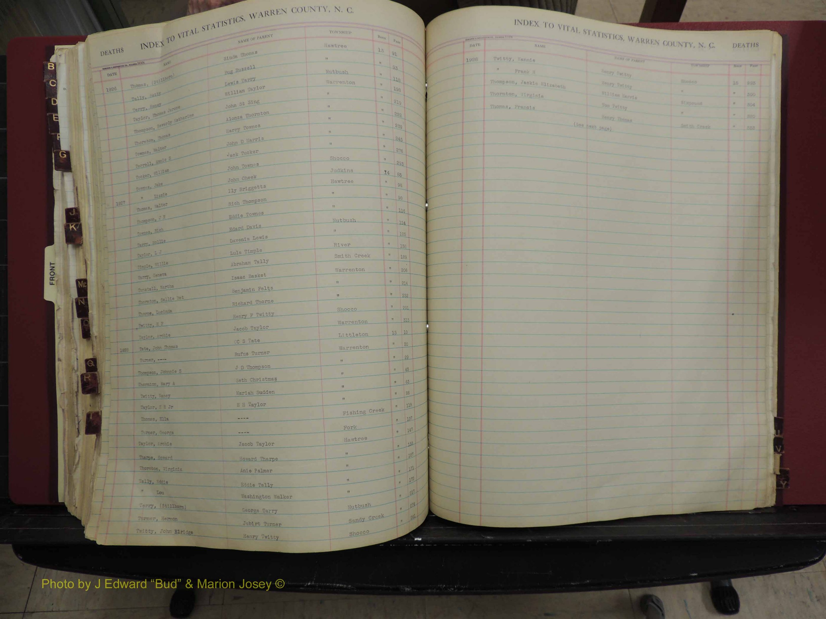 Warren Co, NC, Deaths, A-Z, 1914+ (307).JPG