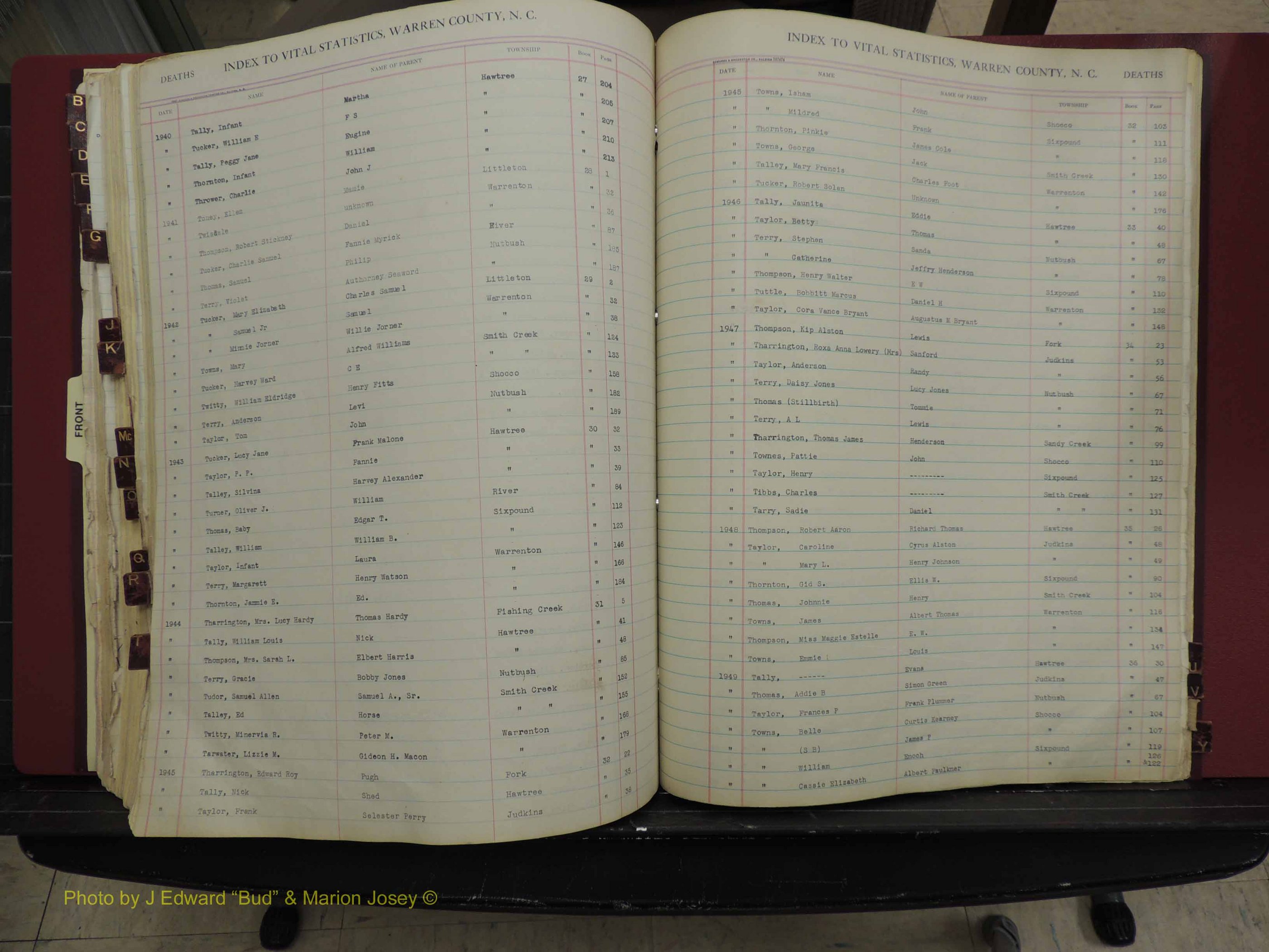 Warren Co, NC, Deaths, A-Z, 1914+ (311).JPG