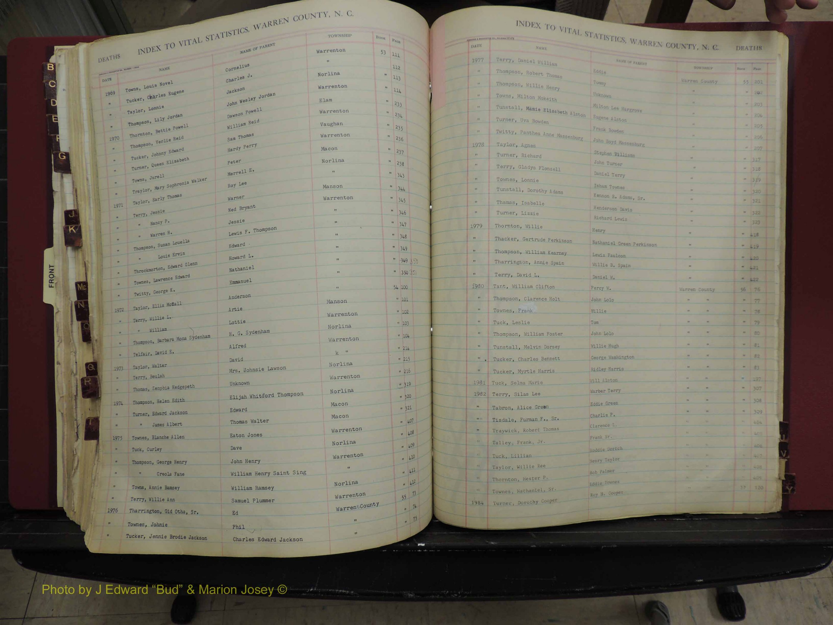 Warren Co, NC, Deaths, A-Z, 1914+ (314).JPG