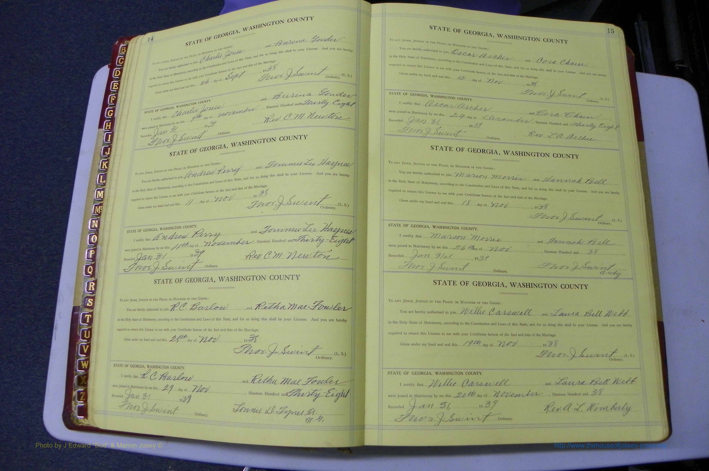 Was GA, Mar. Book P, 1938 - 1951, Col, P 014-015.JPG