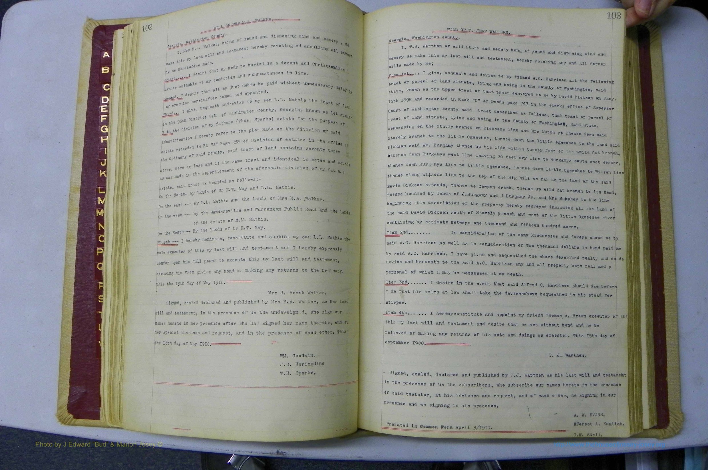 Wash GA, Will Book C, 1903 - 1925, P 102-103.JPG