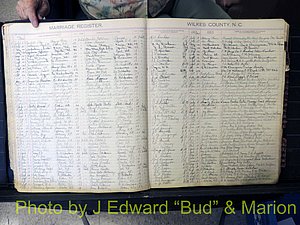 Wilkes Co, NC, Marriage Book 4, 1920-1937 (121).JPG