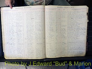 Wilkes Co, NC, Marriage Book 4, 1920-1937 (124).JPG