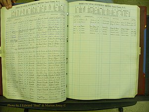 Yancey Births, 1940-1994, Index C, 38.JPG