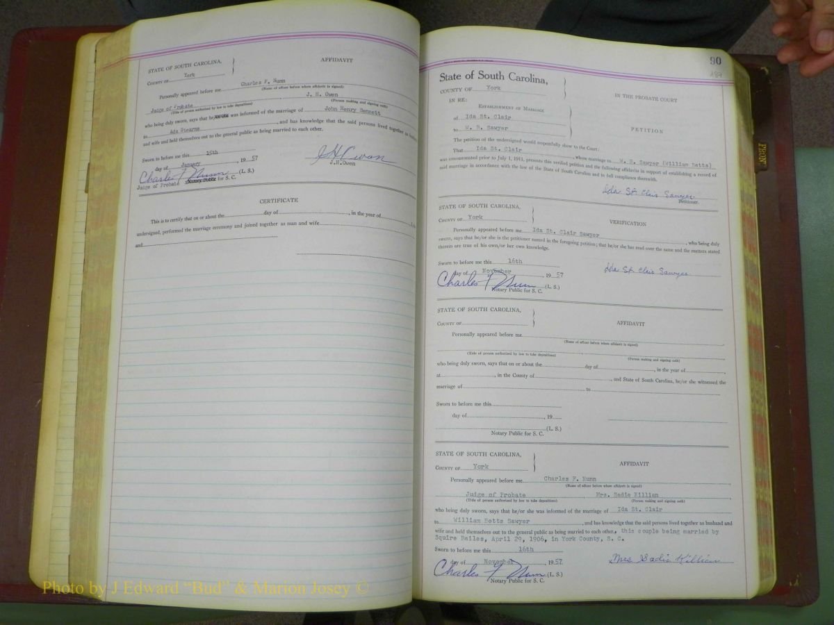 York Co, SC, Marriages, Before 1911 113.JPG
