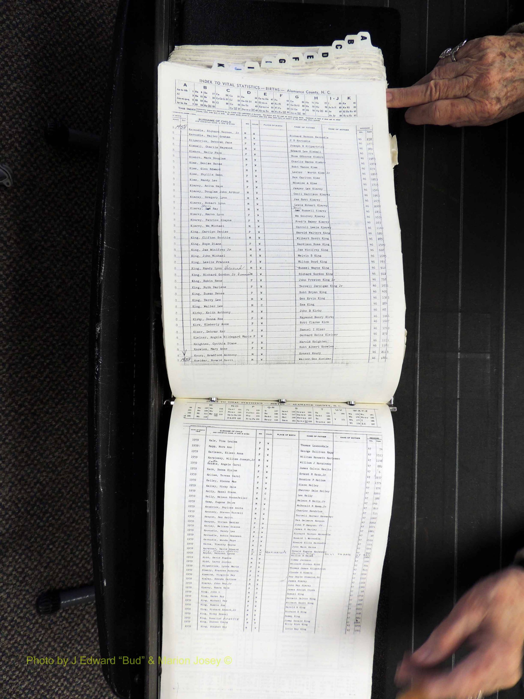 Alamance Co, NC, Births, A-K, 1941-1961 (370).JPG