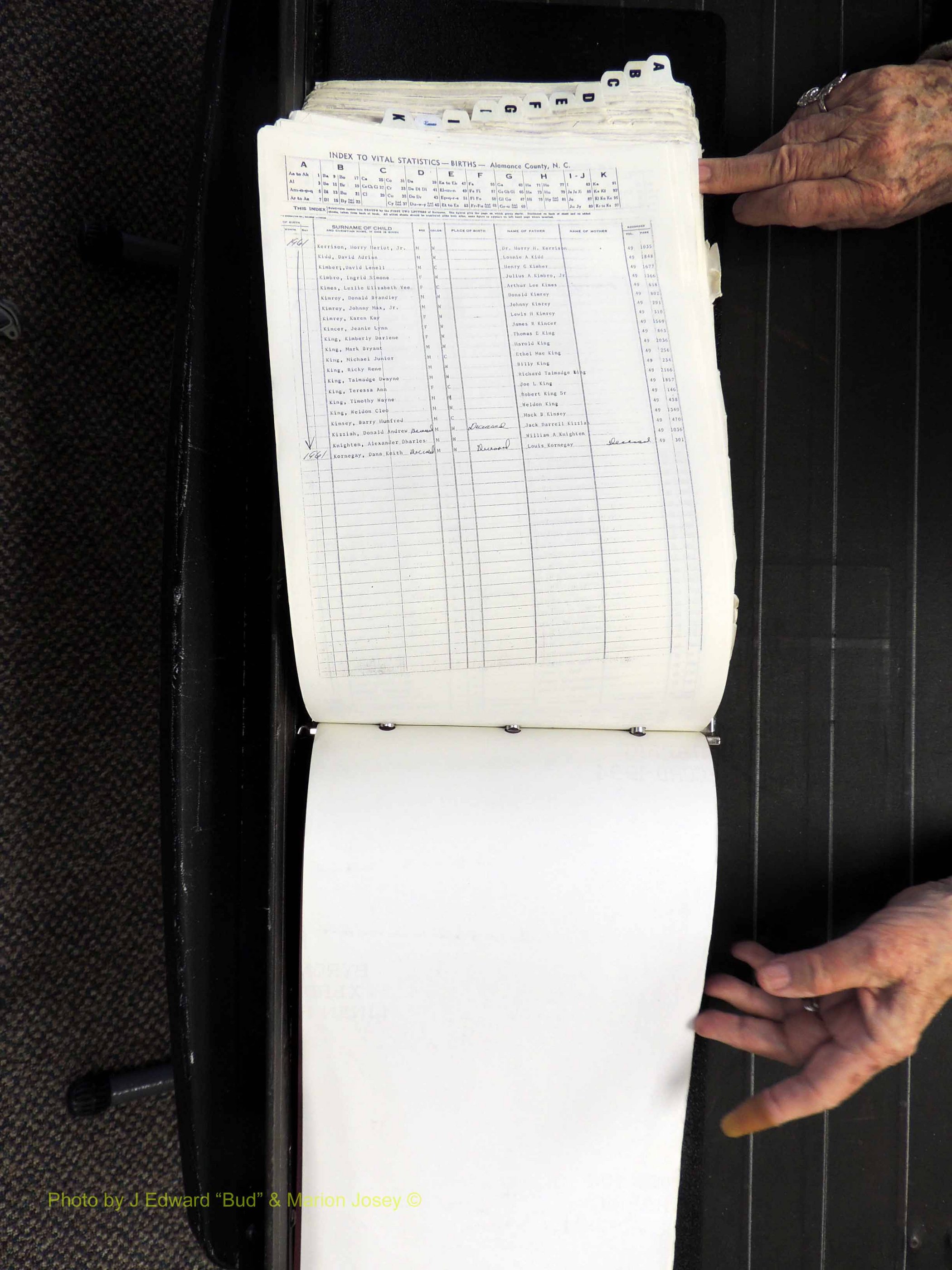 Alamance Co, NC, Births, A-K, 1941-1961 (372).JPG