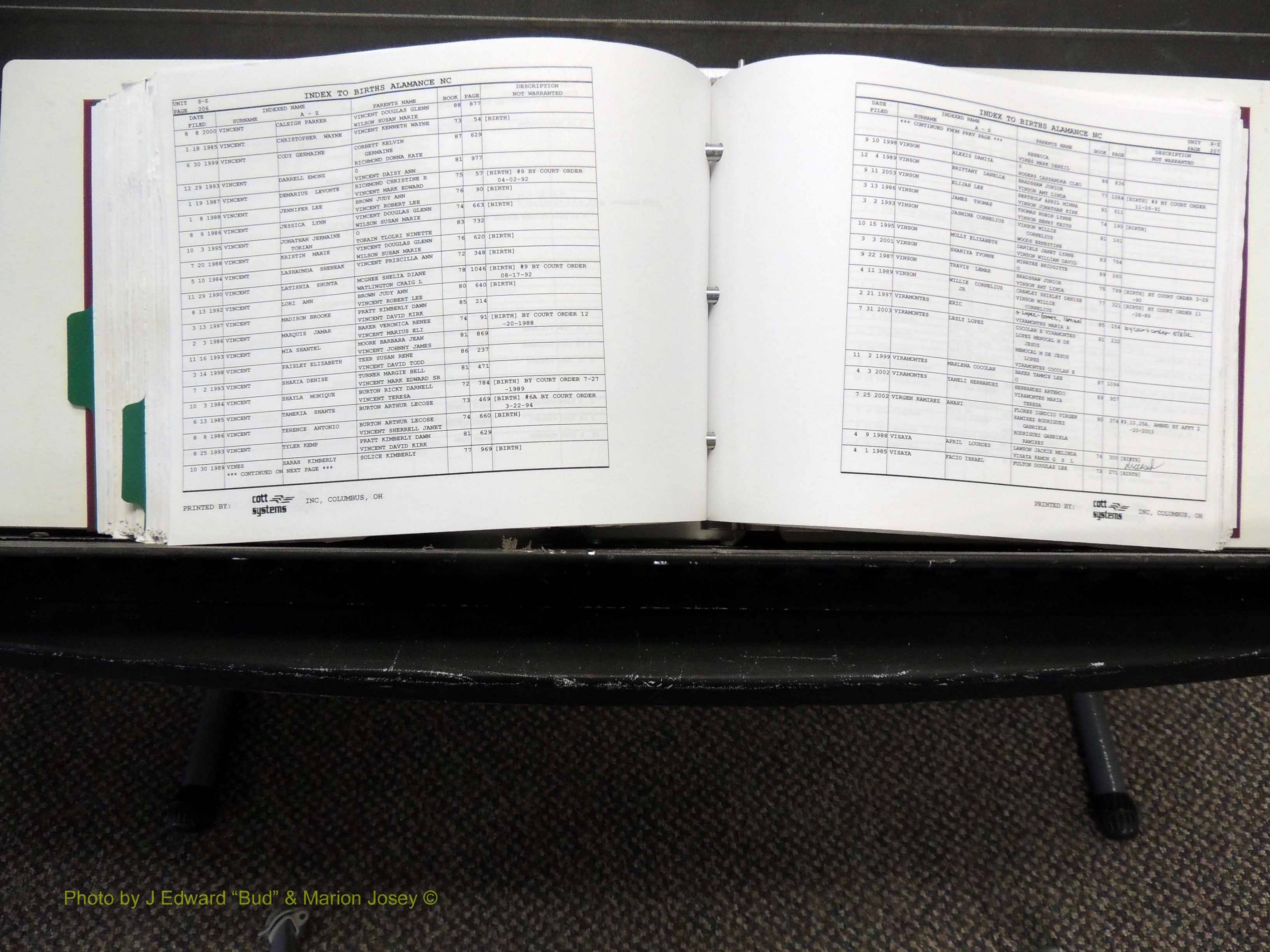 Alamance Co, NC, Births, L-Z, 1984-2004 (404).JPG