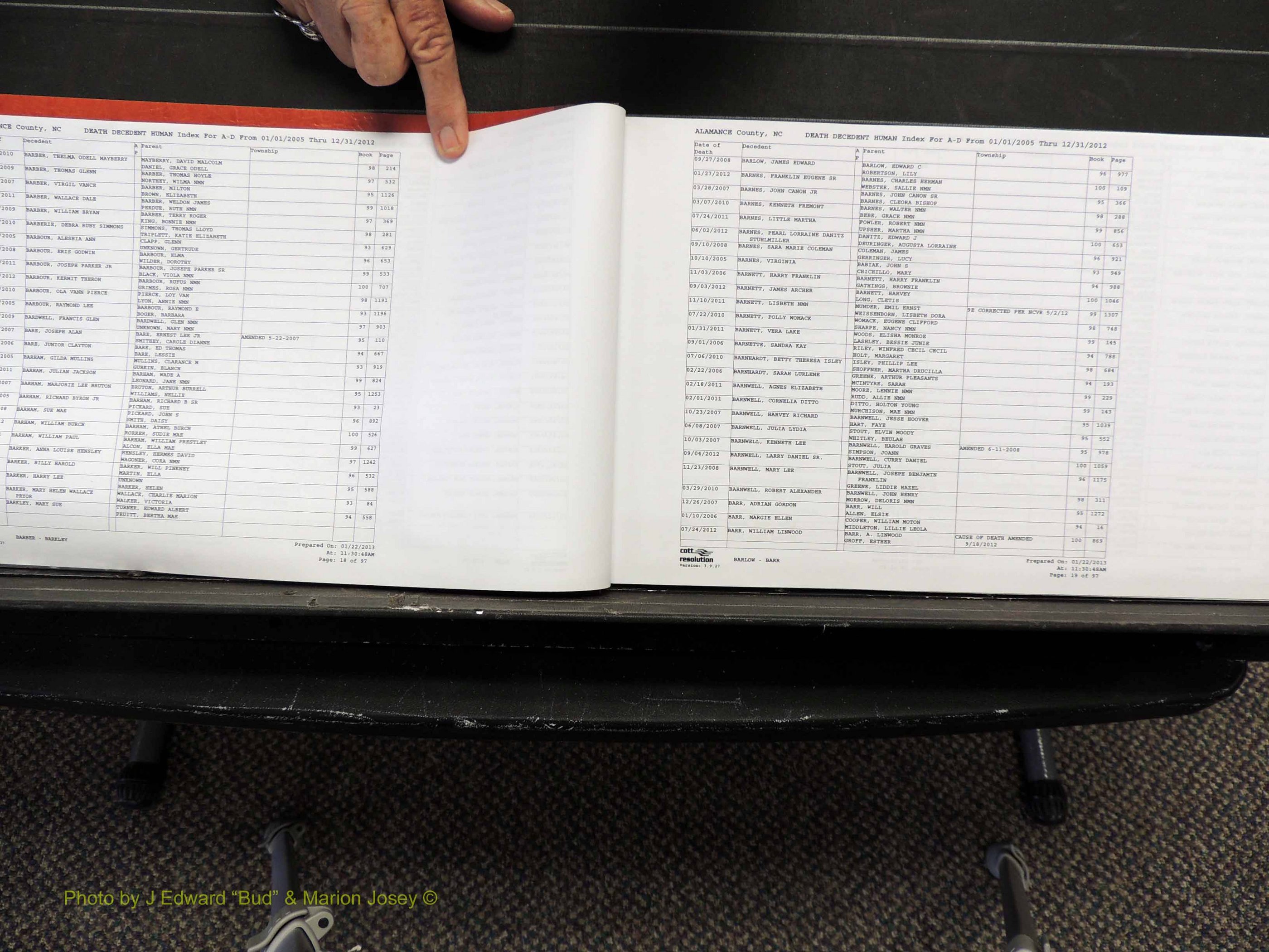 Alamance Co, NC, Deaths, A-Z, 2005-2012 (110).JPG