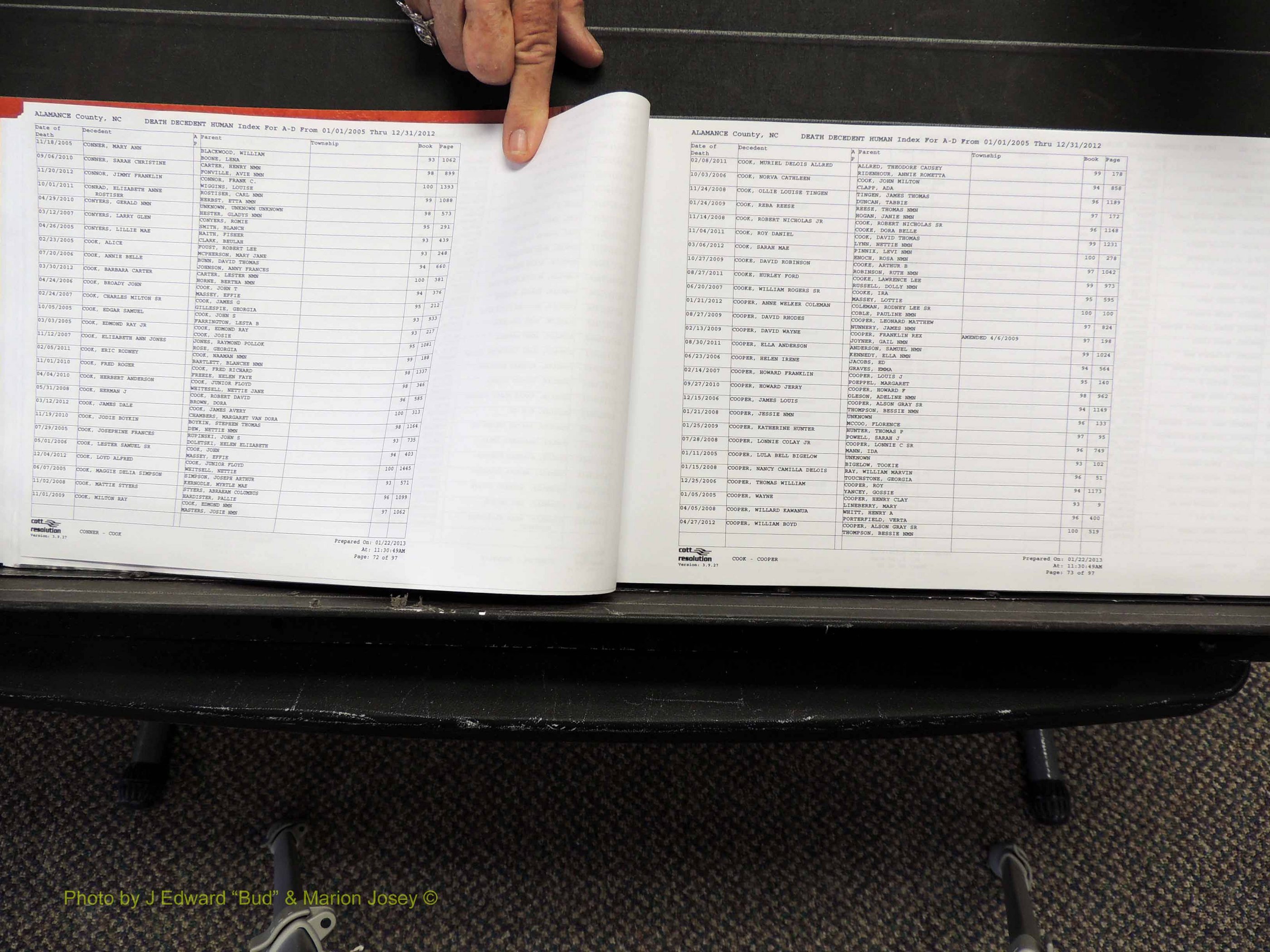 Alamance Co, NC, Deaths, A-Z, 2005-2012 (137).JPG