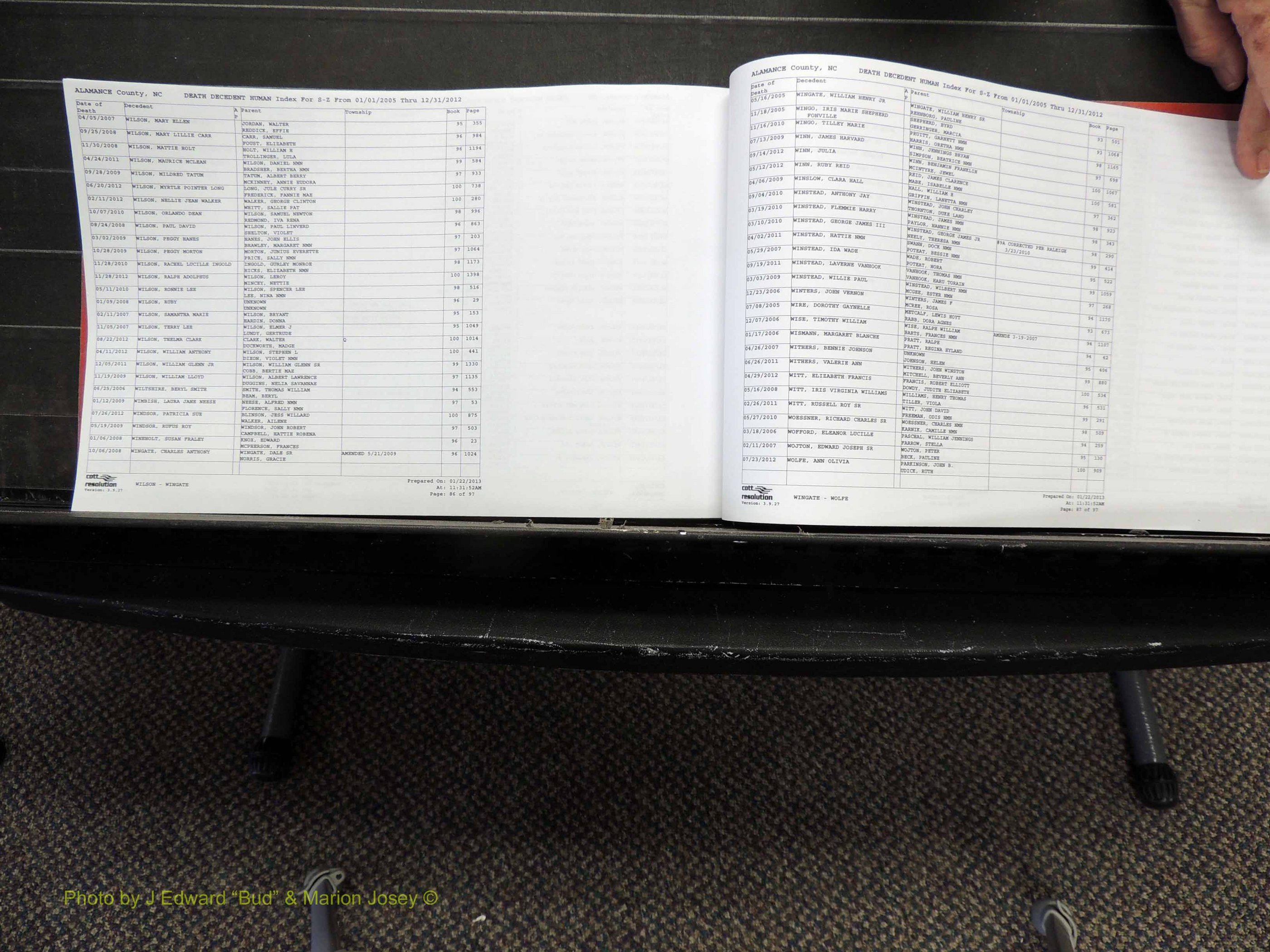 Alamance Co, NC, Deaths, A-Z, 2005-2012 (295).JPG
