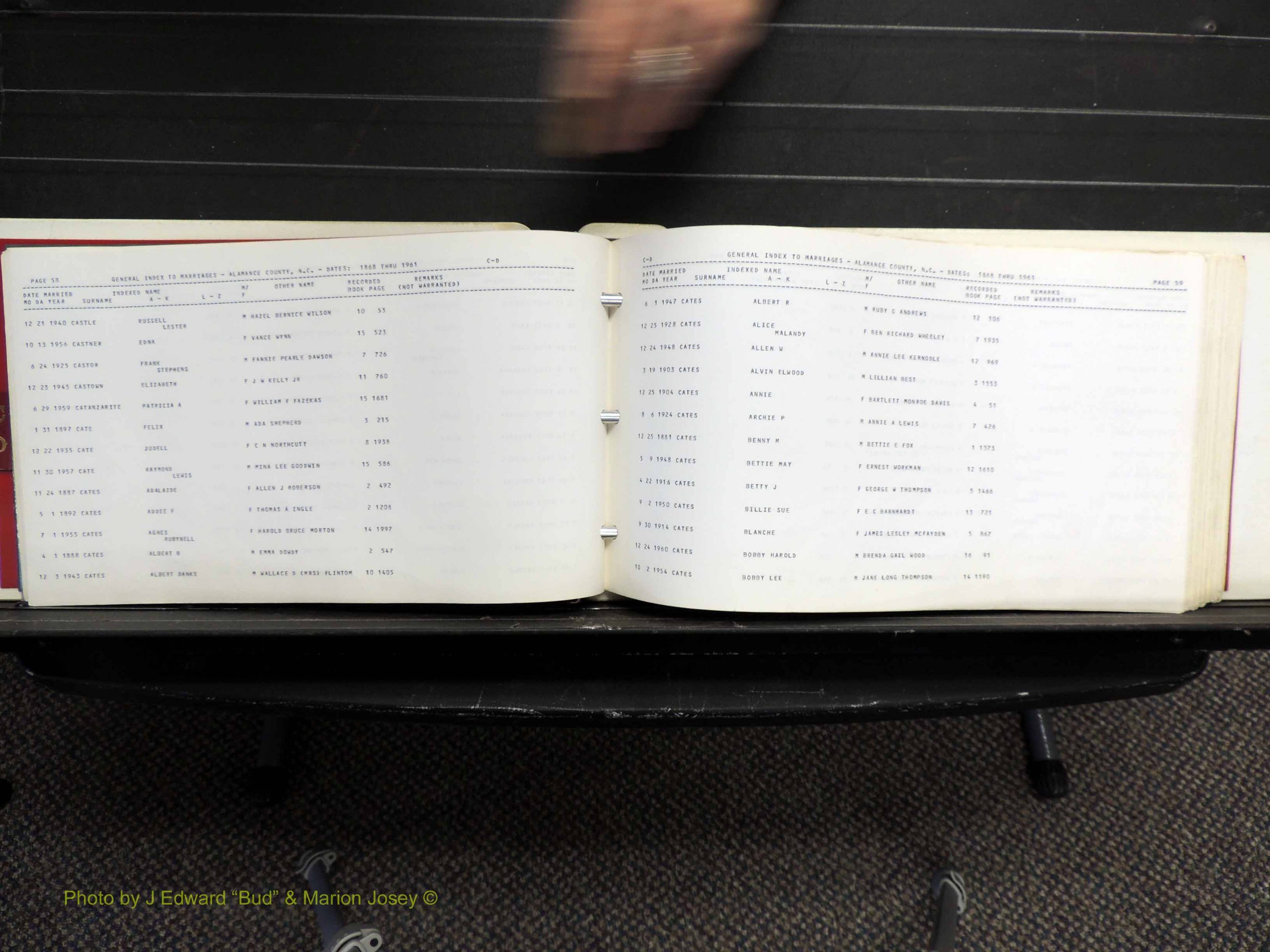 Alamance Co, NC, Marriages, C-D, 1868-1961 (133).JPG
