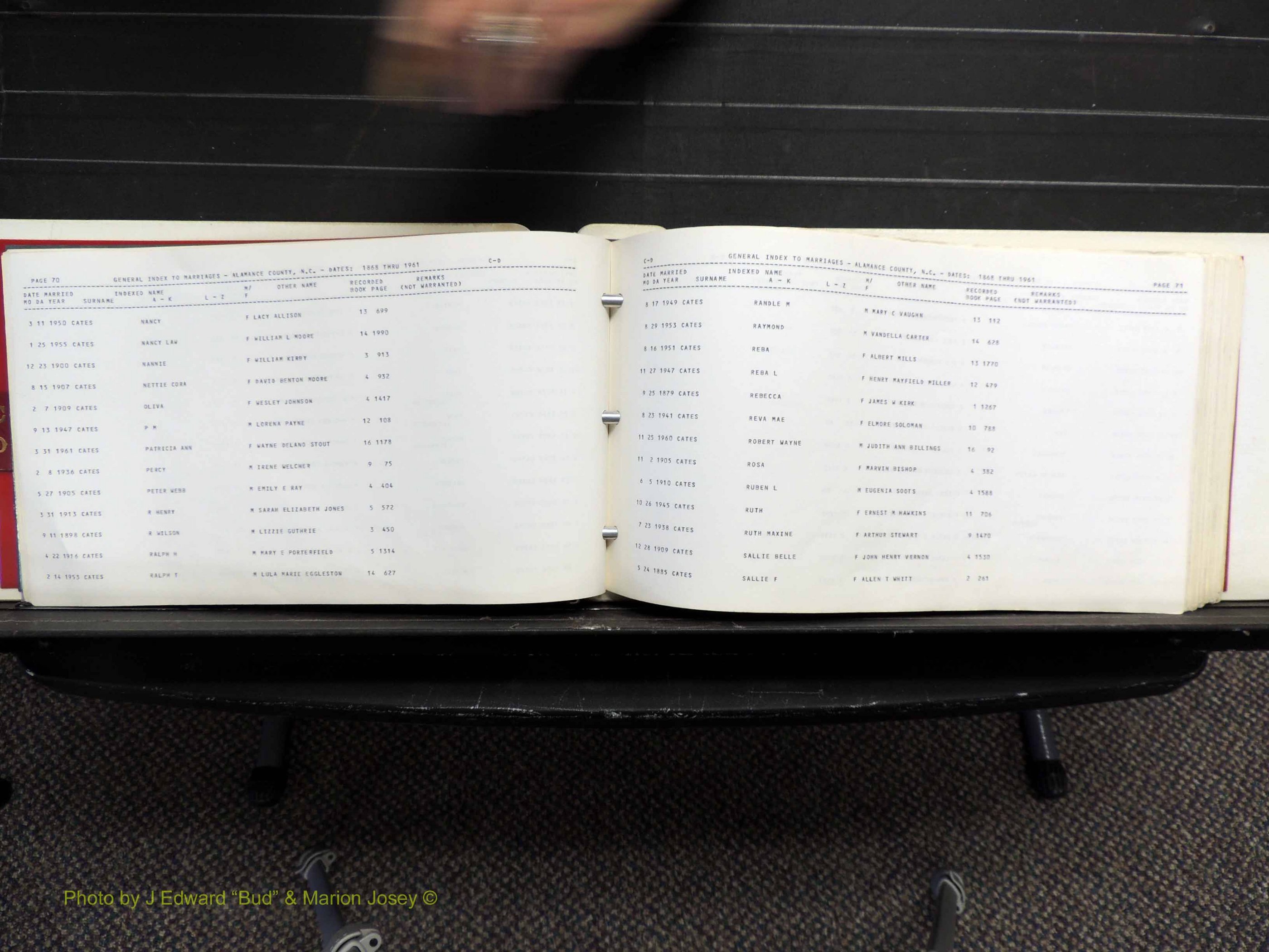 Alamance Co, NC, Marriages, C-D, 1868-1961 (139).JPG
