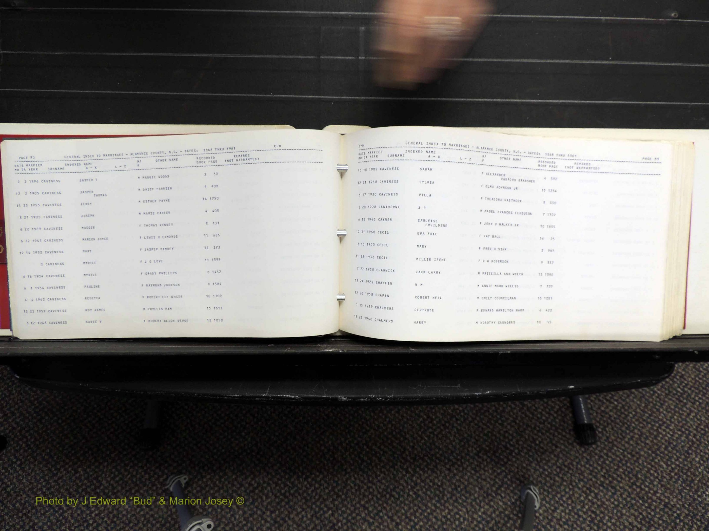 Alamance Co, NC, Marriages, C-D, 1868-1961 (144).JPG