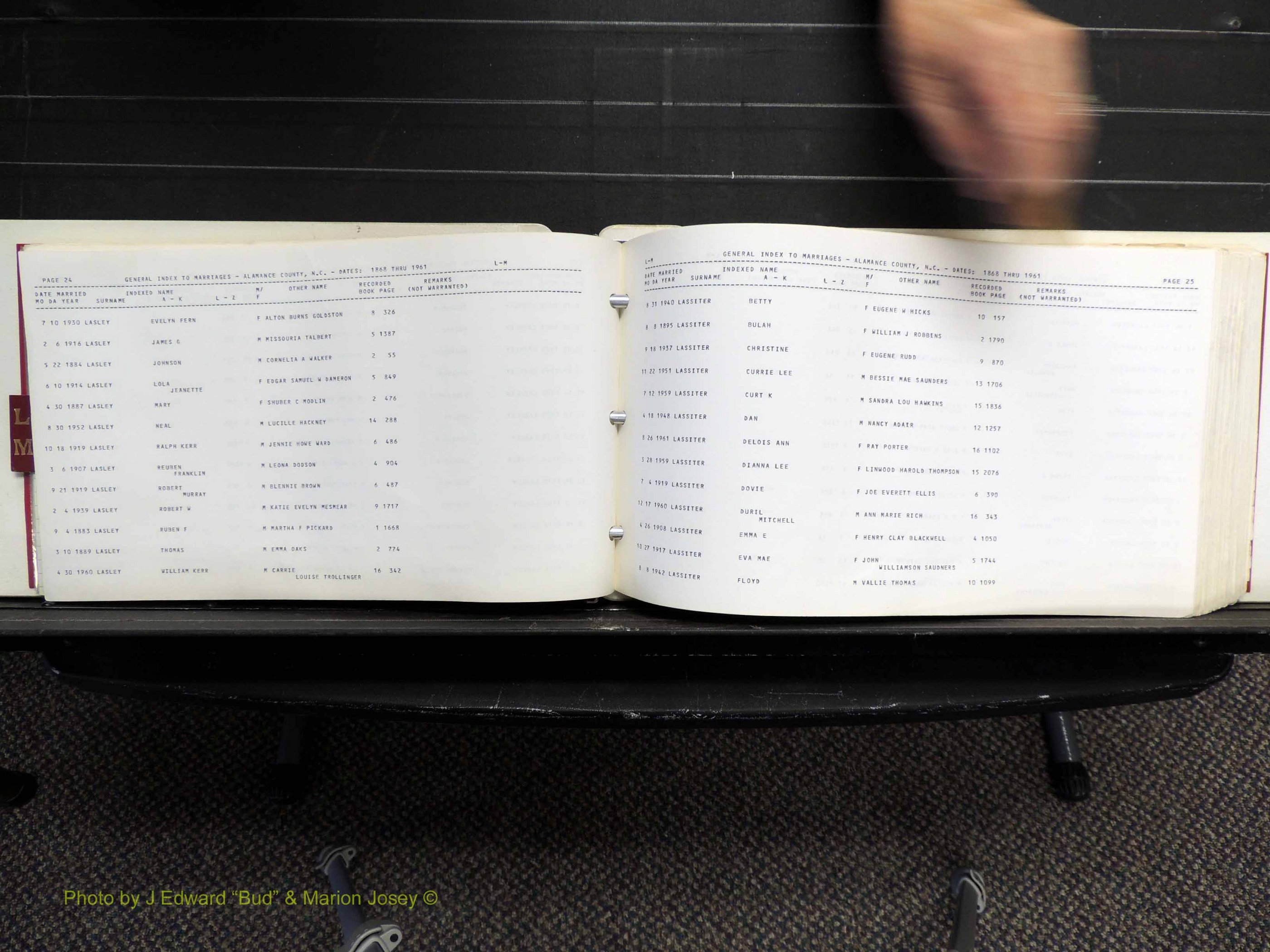 Alamance Co, NC, Marriages, L-M, 1868-1961 (116).JPG