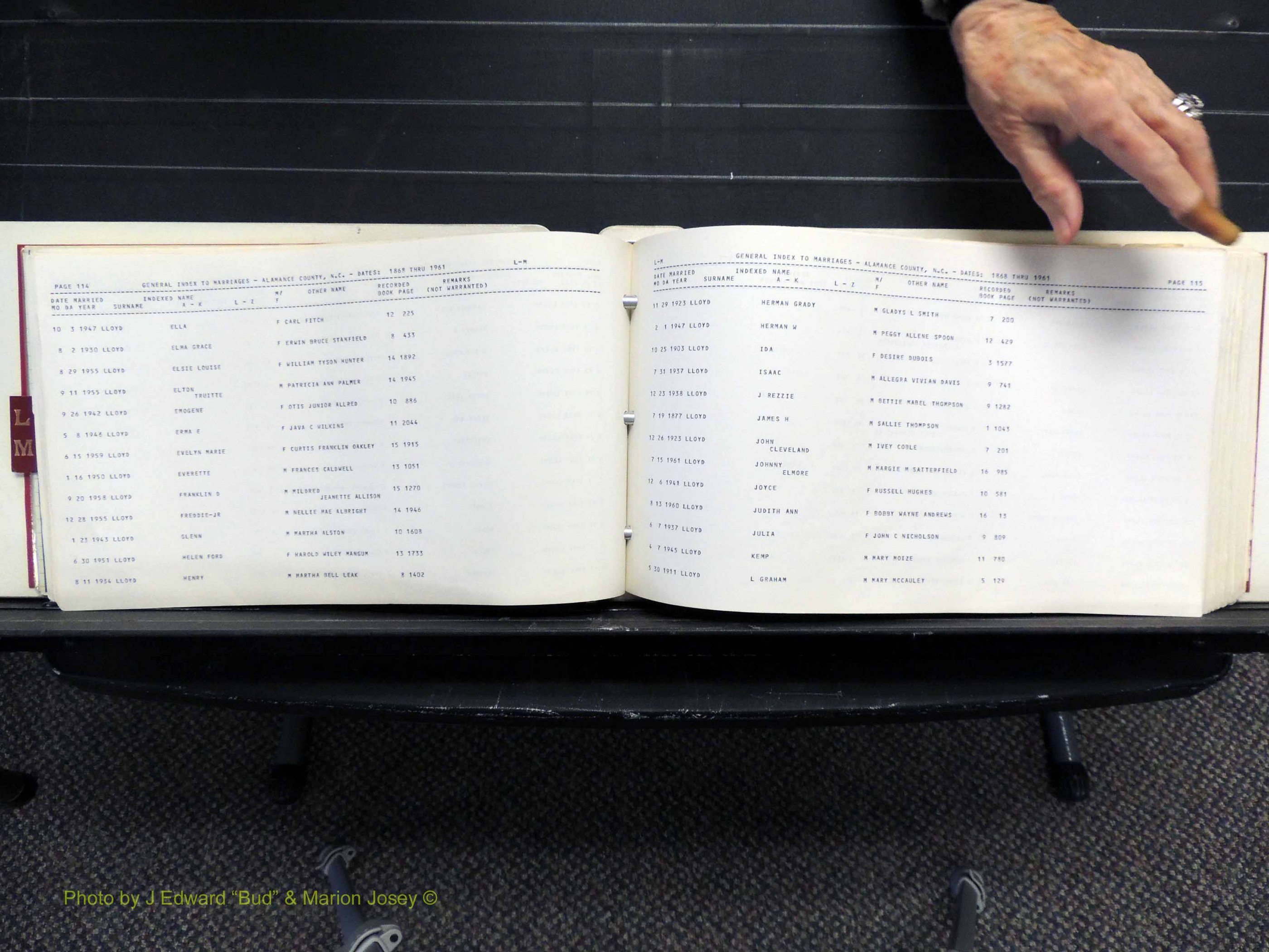 Alamance Co, NC, Marriages, L-M, 1868-1961 (161).JPG