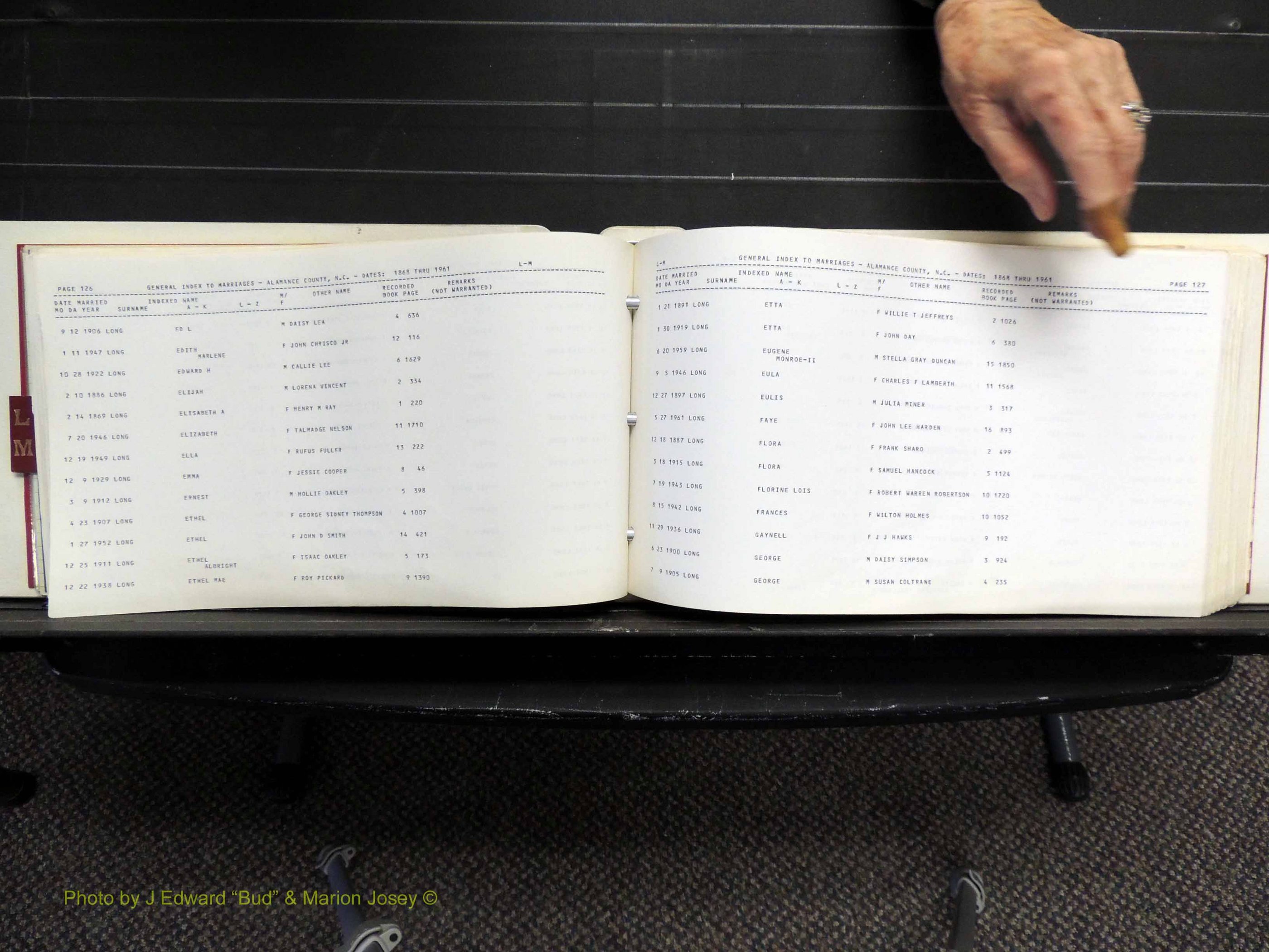 Alamance Co, NC, Marriages, L-M, 1868-1961 (167).JPG