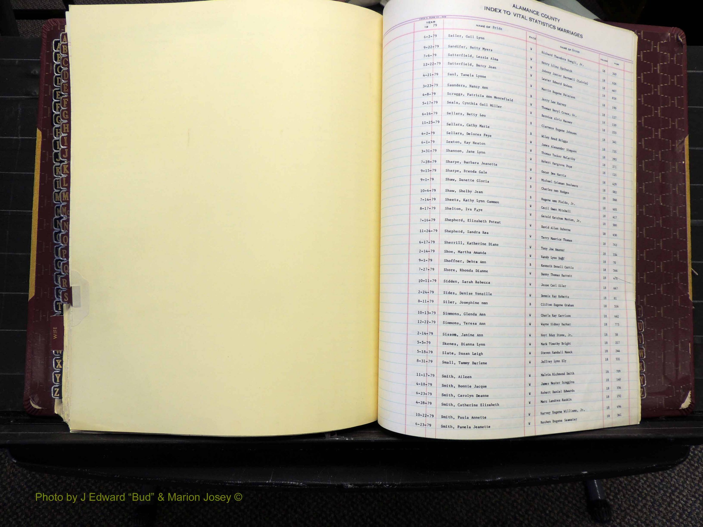 Alamance Co, NC, Marriages, Male Index, 1979-1982 (252).JPG