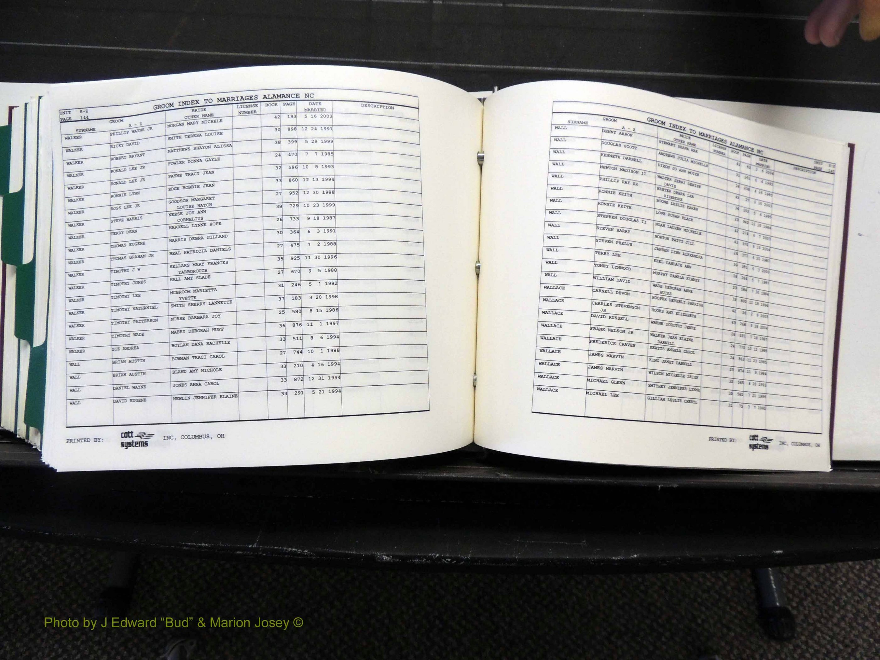 Alamance Co, NC, Marriages, Male Index, 1984-2004 (573).JPG