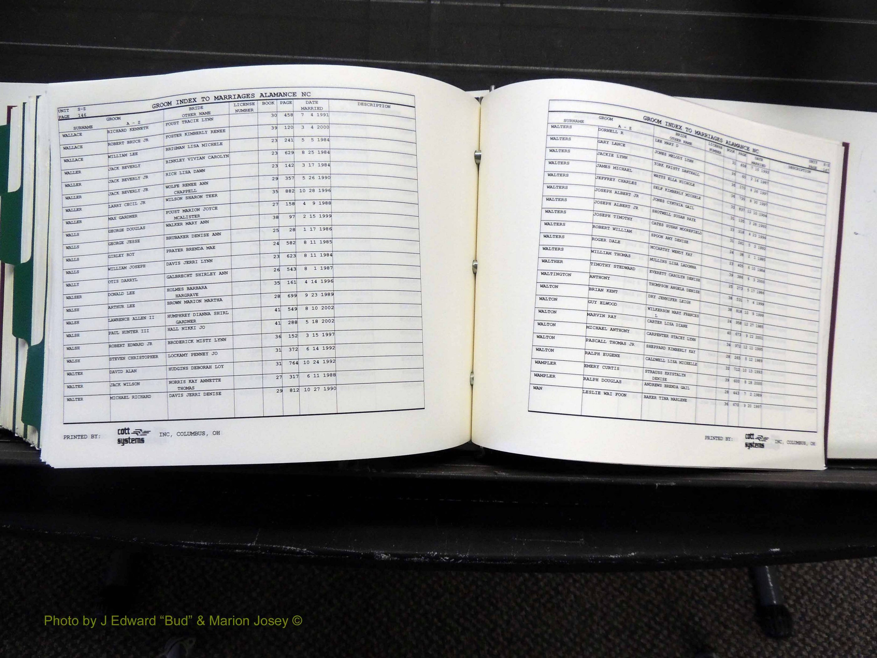 Alamance Co, NC, Marriages, Male Index, 1984-2004 (574).JPG