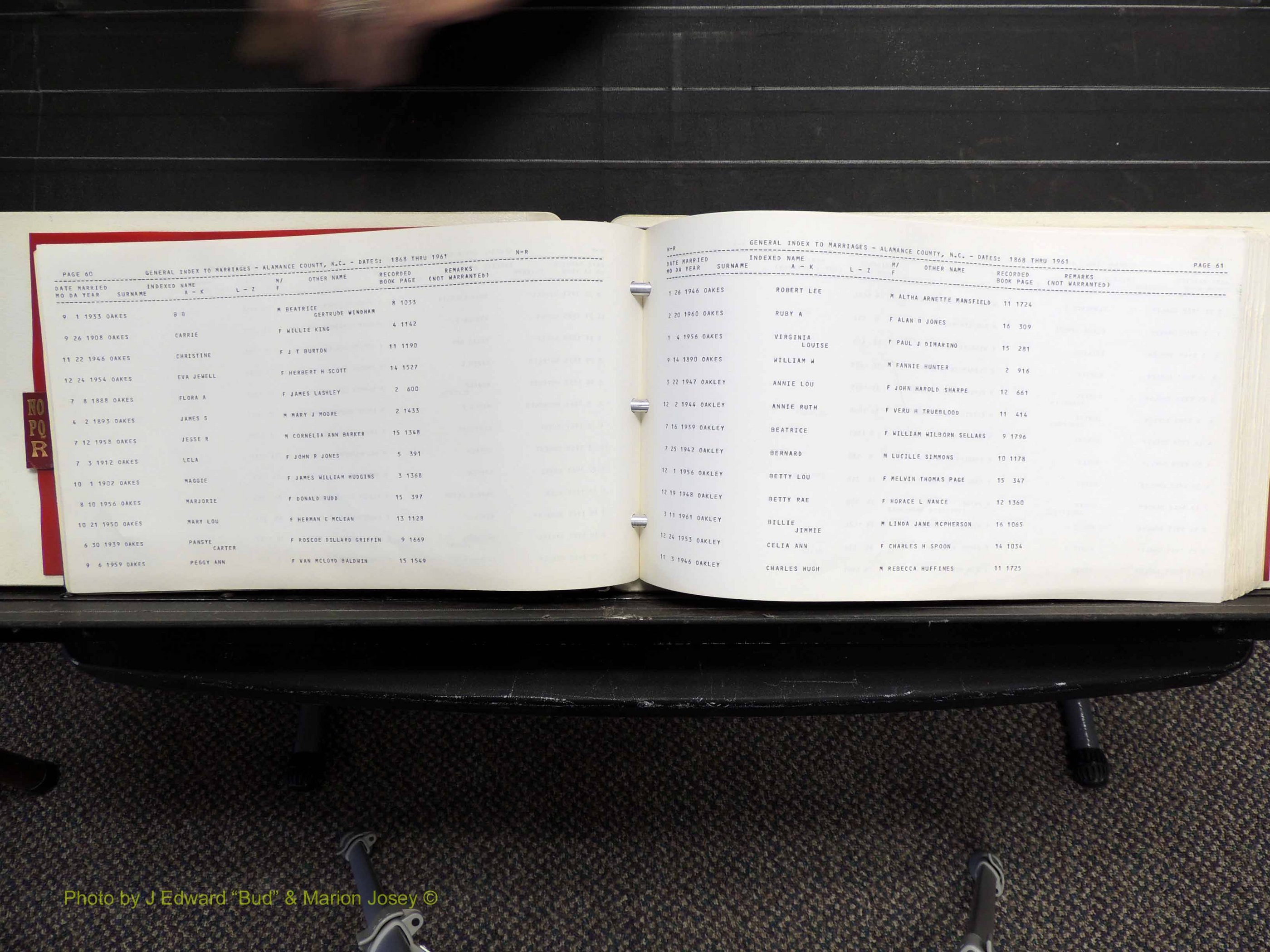 Alamance Co, NC, Marriages, N-R, 1868-1961 (134).JPG