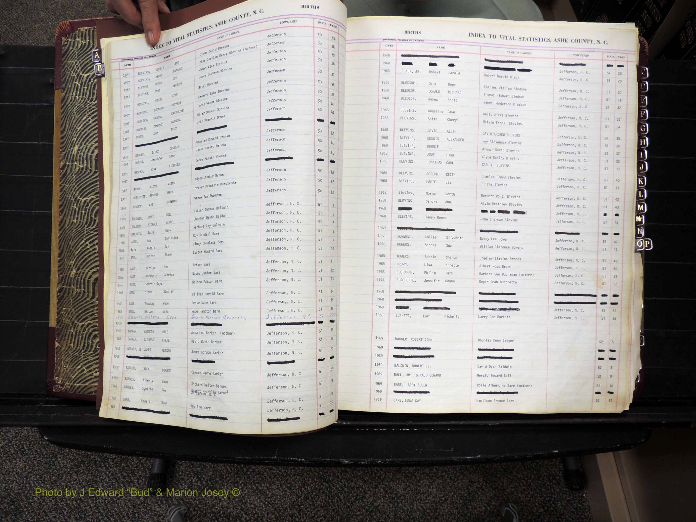 Ashe Co, NC, Births, 1947-1997 (122).JPG