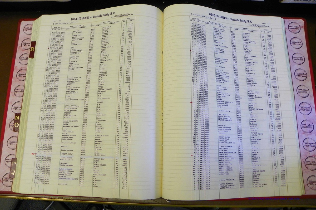 Bun. Co, NC, Births 1880 - 1988, N to R (149).JPG