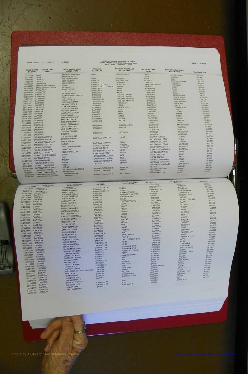 Bun. Co, NC Births, 1989 - 2009, A - L (117).JPG