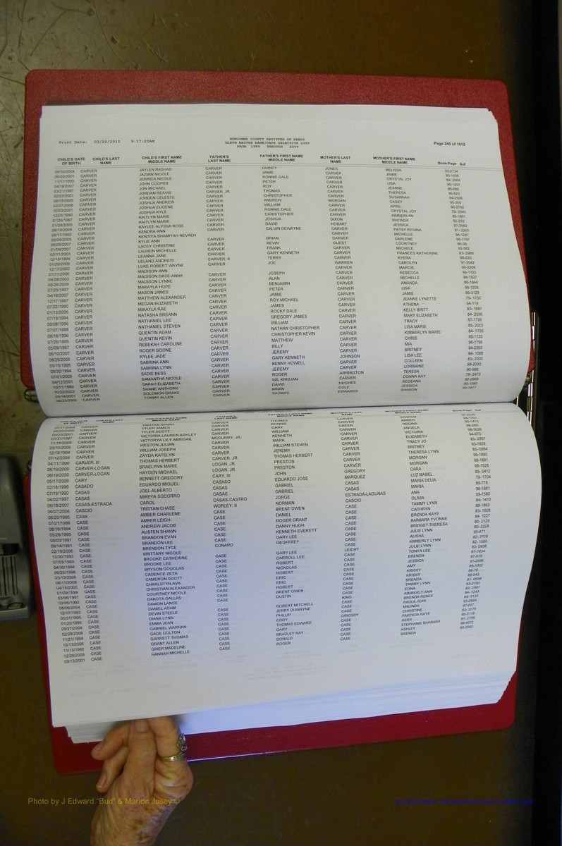 Bun. Co, NC Births, 1989 - 2009, A - L (121).JPG