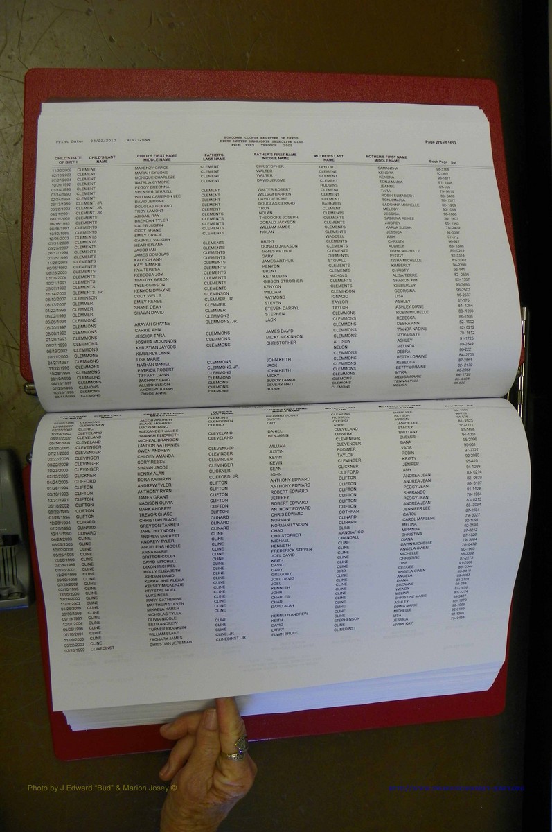 Bun. Co, NC Births, 1989 - 2009, A - L (139).JPG