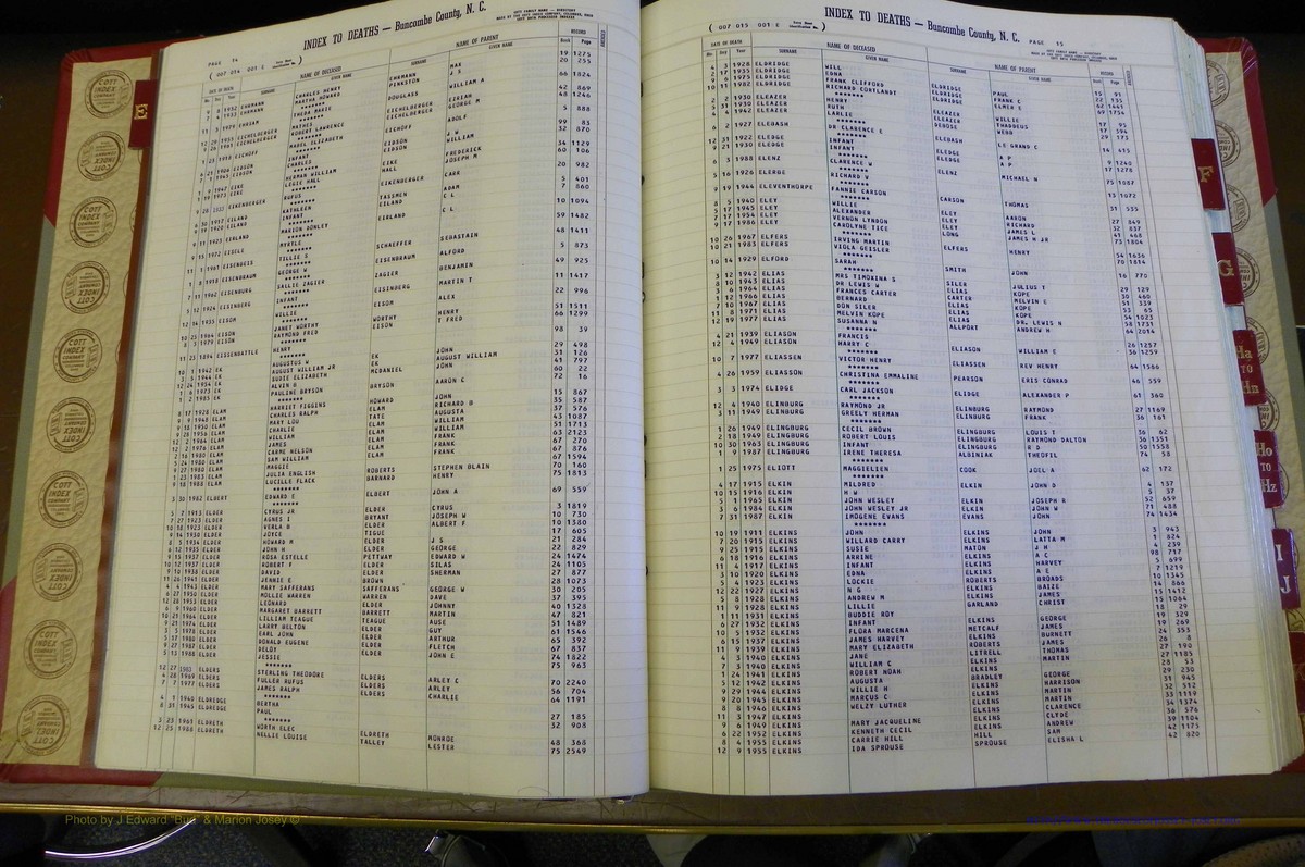 Bun. Co, NC, Deaths 1890 - 1988, E to K (11).JPG