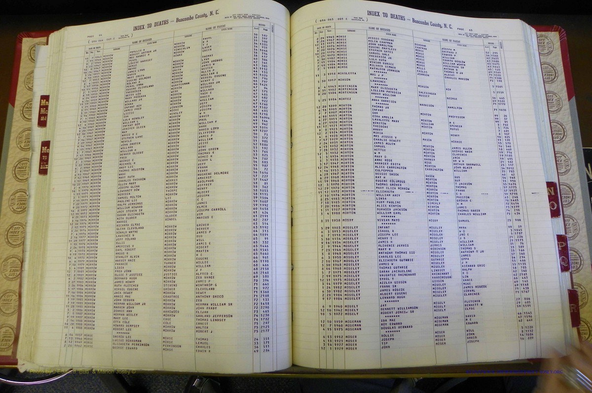 Bun. Co, NC, Deaths 1890 - 2009, L to R (120).JPG