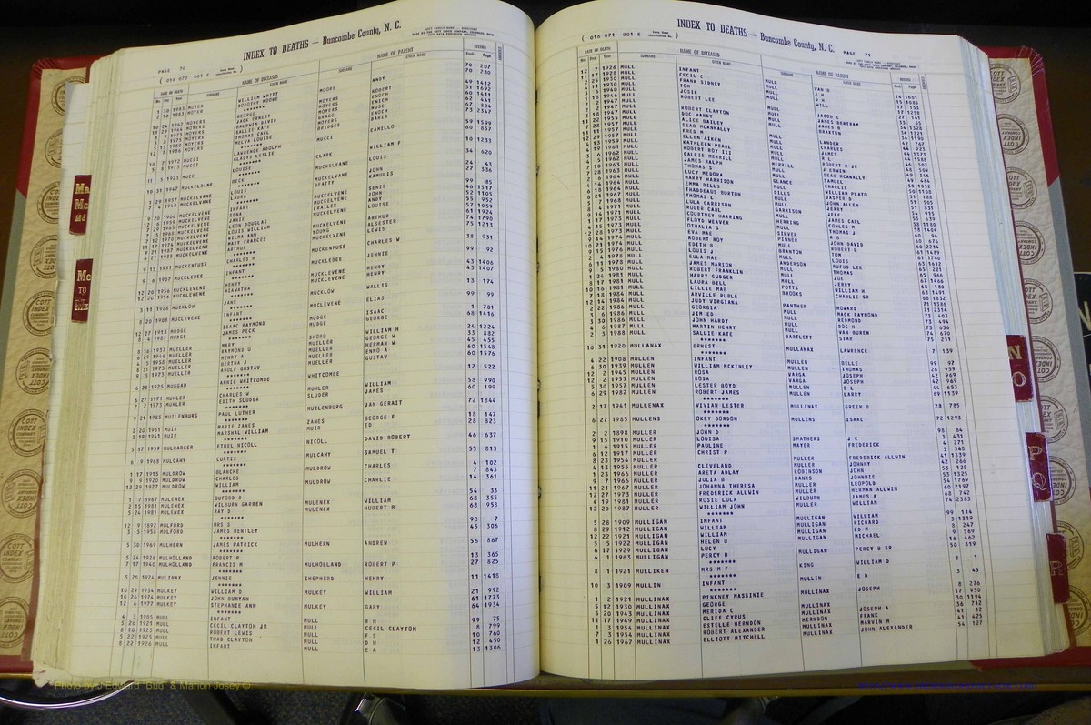 Bun. Co, NC, Deaths 1890 - 2009, L to R (124).JPG