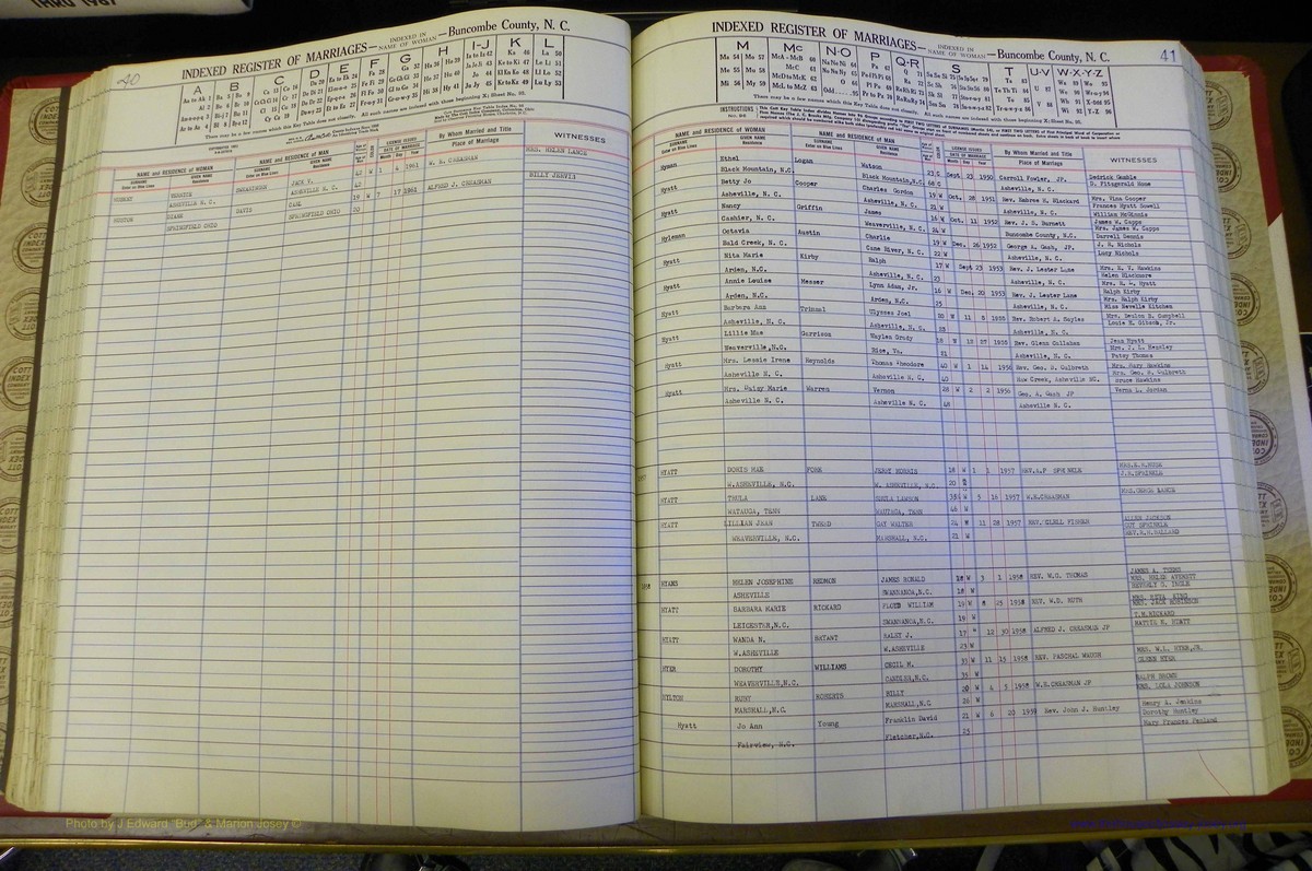 Bun Co, NC, Marr 1950 - 1961, Female Index (116).JPG