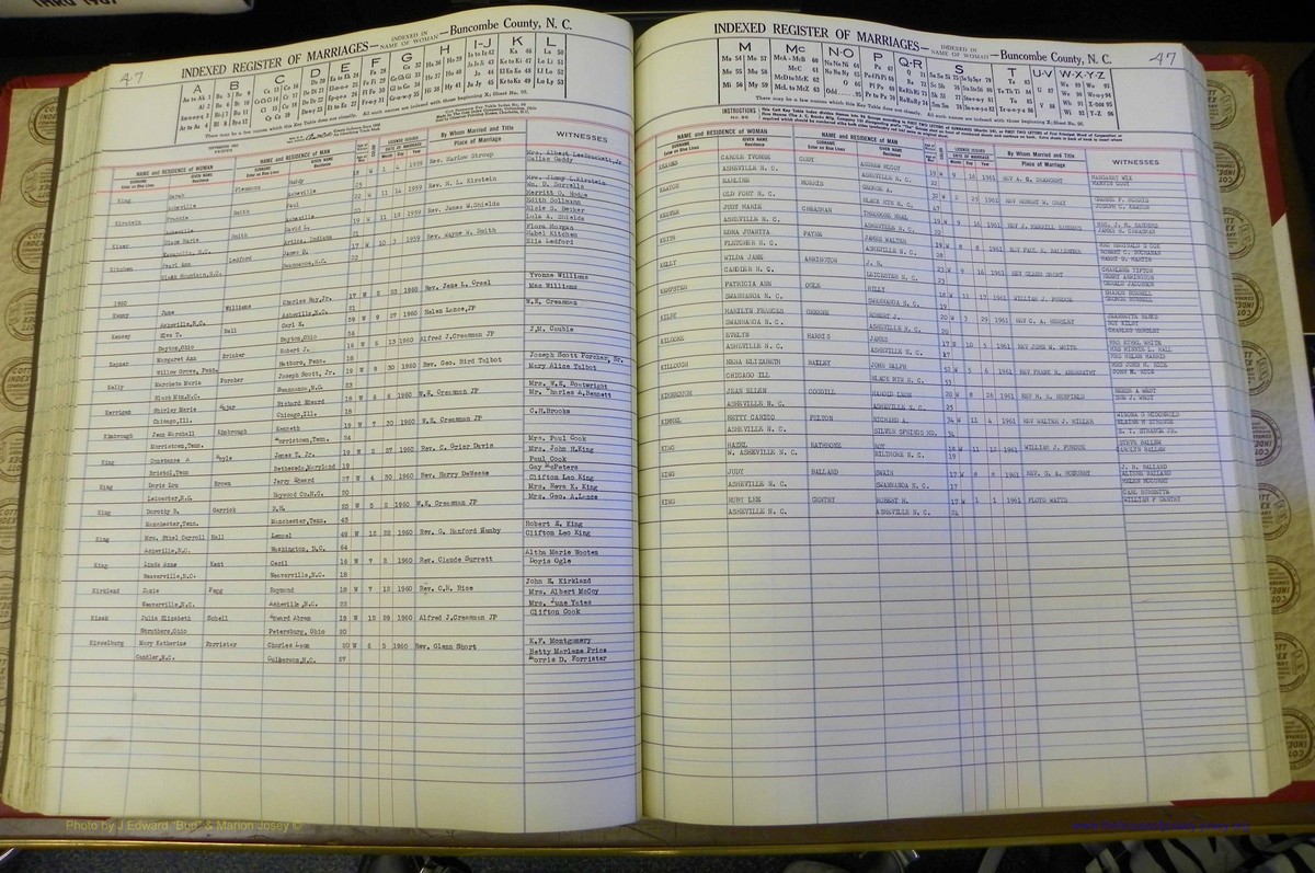Bun Co, NC, Marr 1950 - 1961, Female Index (131).JPG