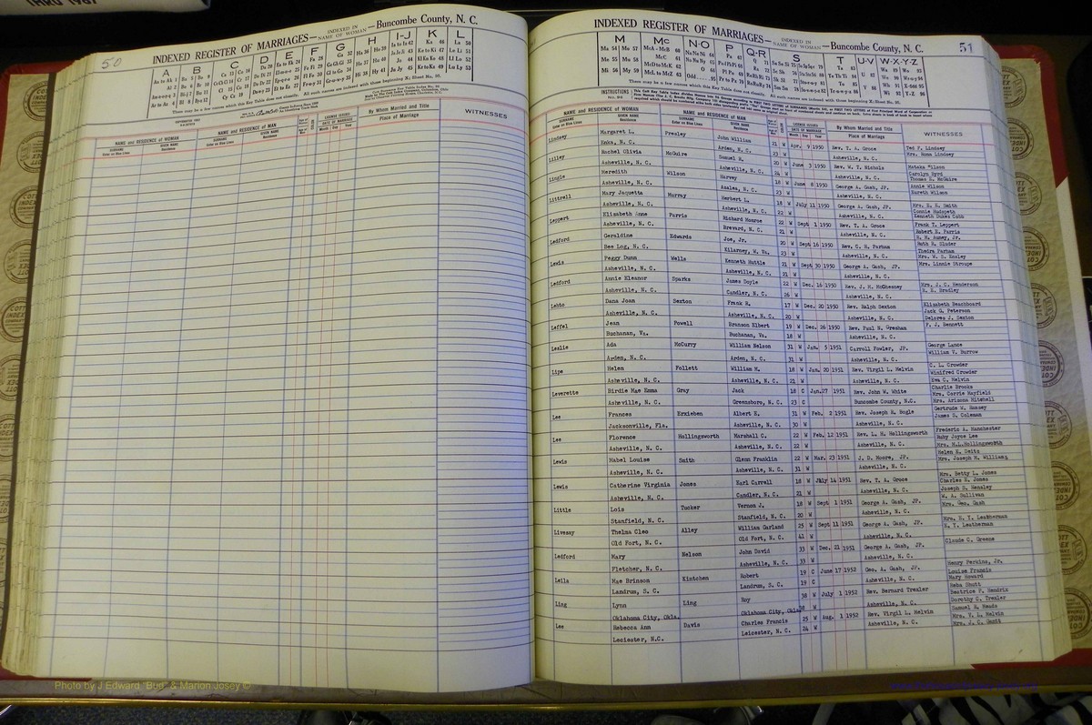 Bun Co, NC, Marr 1950 - 1961, Female Index (137).JPG