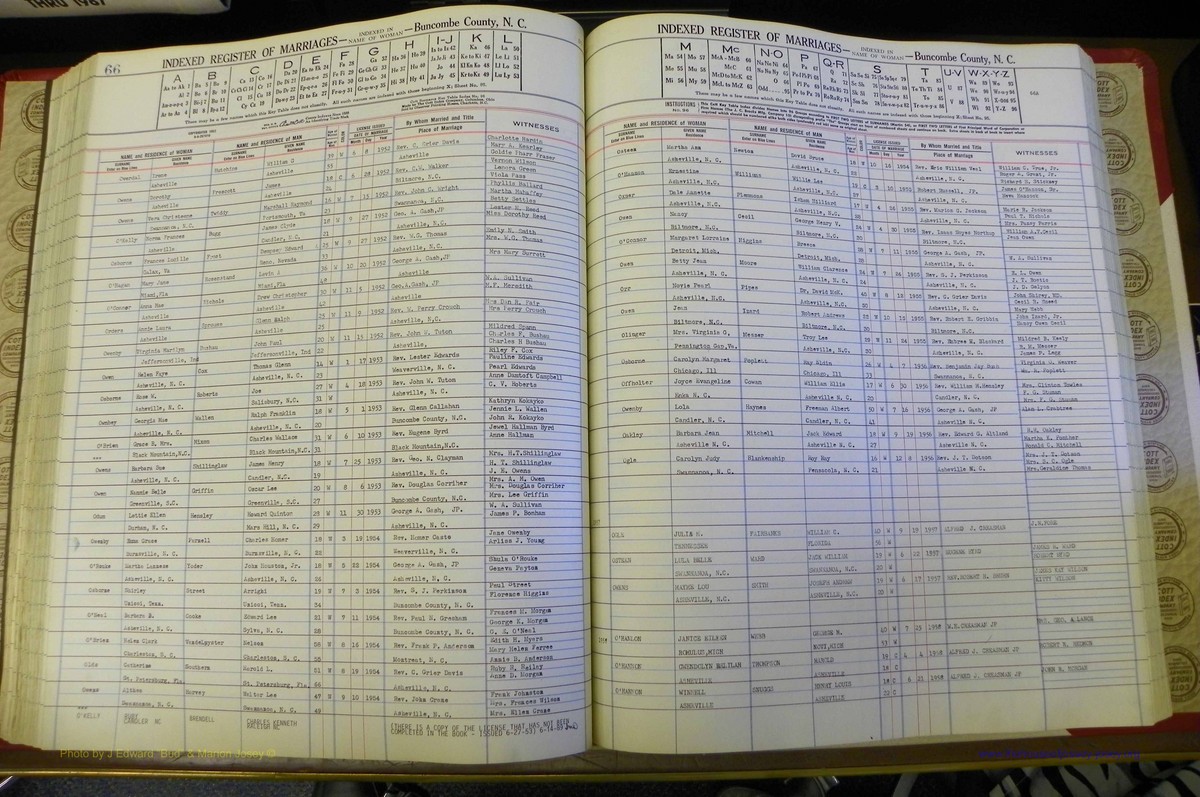 Bun Co, NC, Marr 1950 - 1961, Female Index (177).JPG