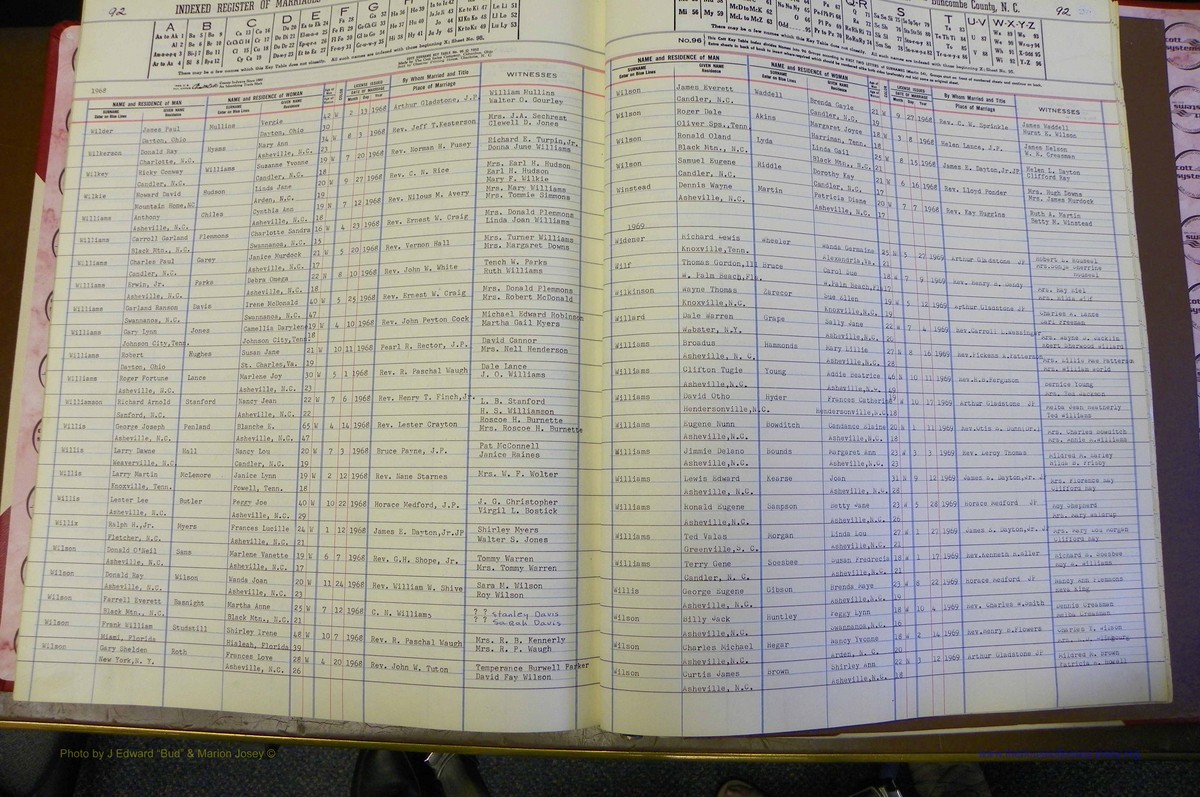 Bun Co, NC, Marriages 1962 - 1969, Male Index (278).JPG