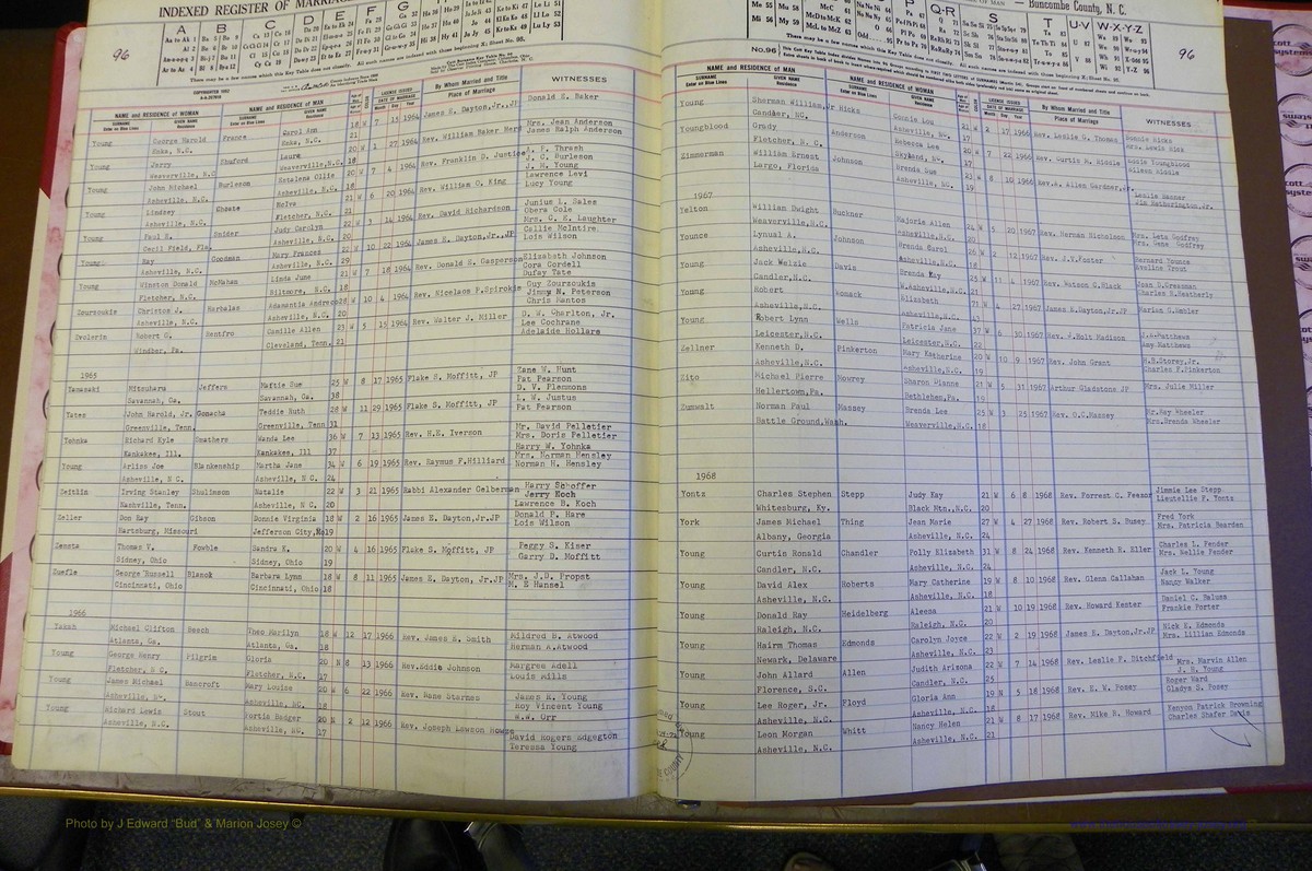 Bun Co, NC, Marriages 1962 - 1969, Male Index (284).JPG