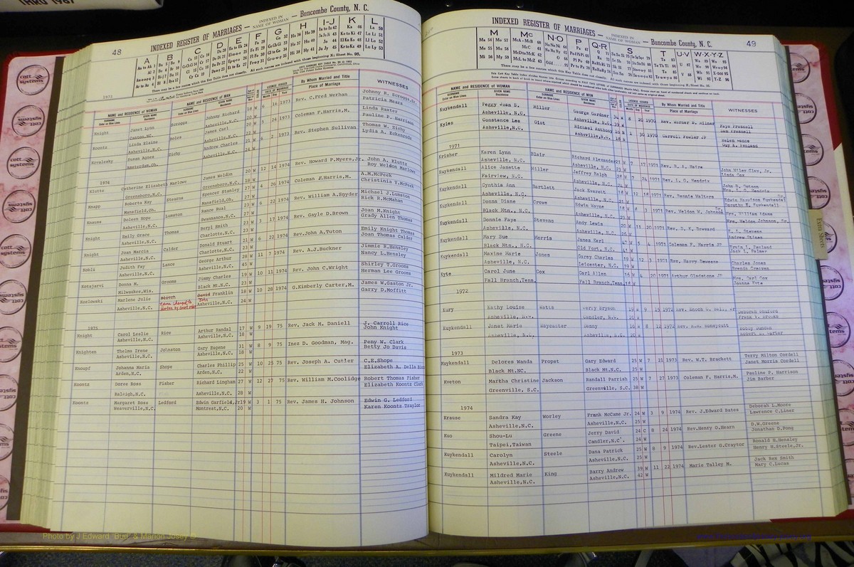 Bun Co, NC, Marr 1970 - 1975, Female Index (122).JPG