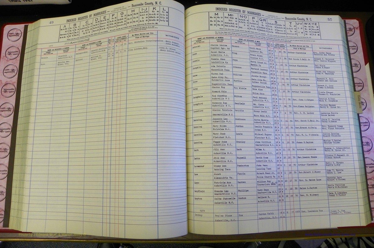Bun Co, NC, Marr 1970 - 1975, Female Index (123).JPG