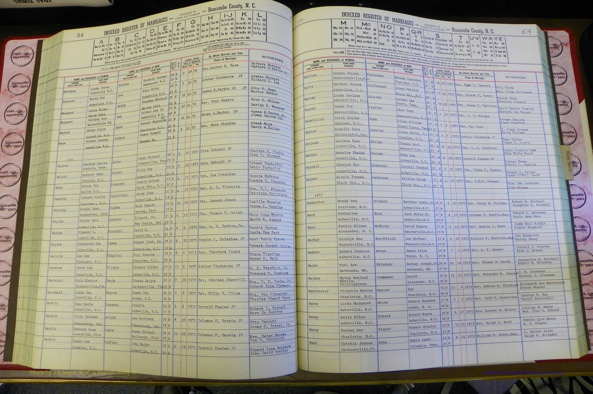 Bun Co, NC, Marr 1970 - 1975, Female Index (133).JPG