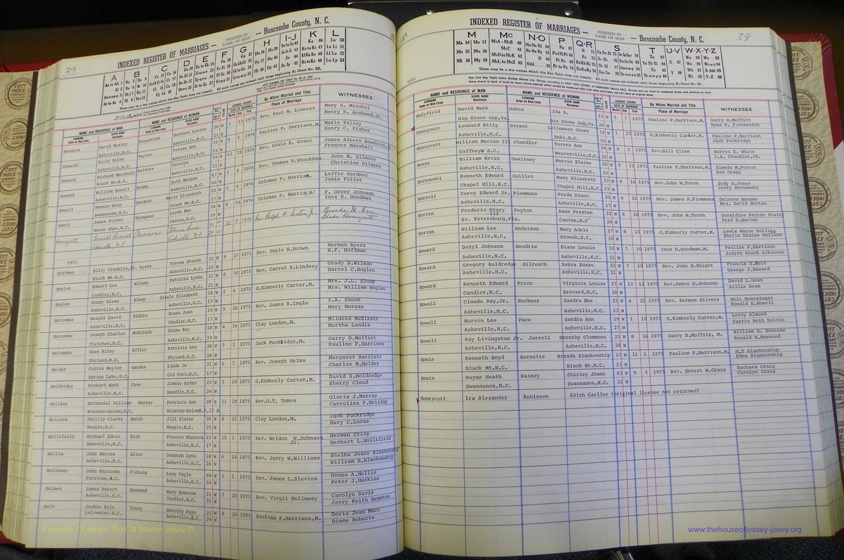 Bun Co, NC, Marr 1970 - 1975, Male Index (106).JPG