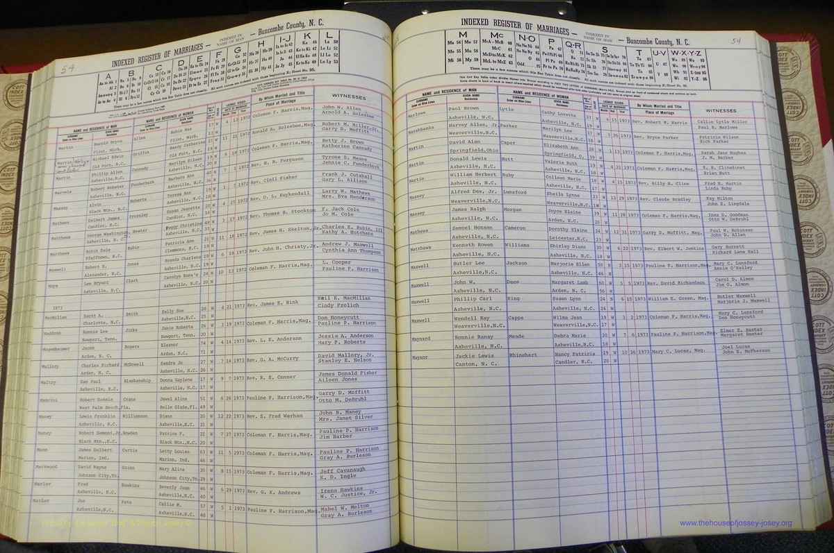 Bun Co, NC, Marr 1970 - 1975, Male Index (138).JPG